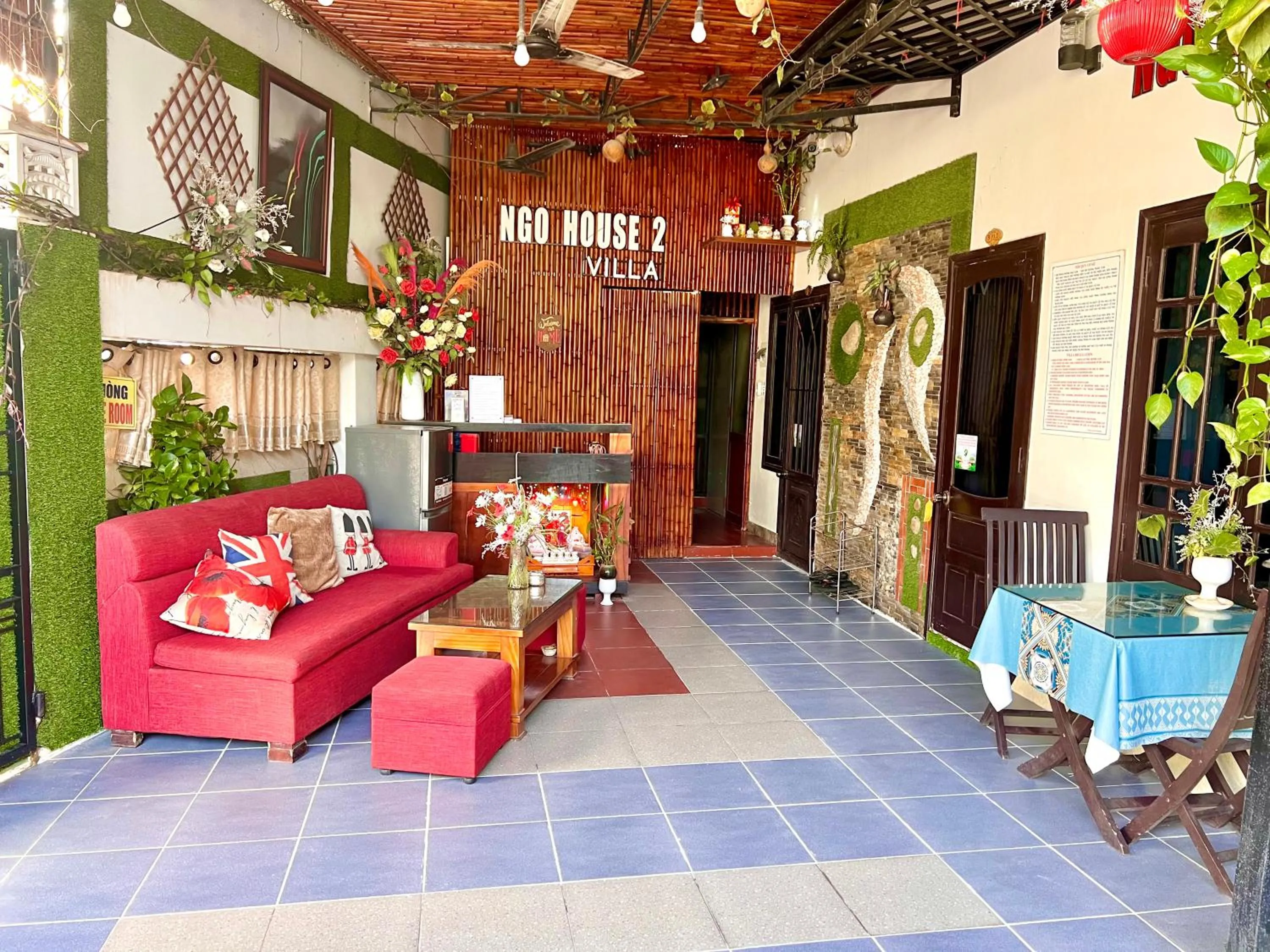 Patio in Ngo House 2 Villa