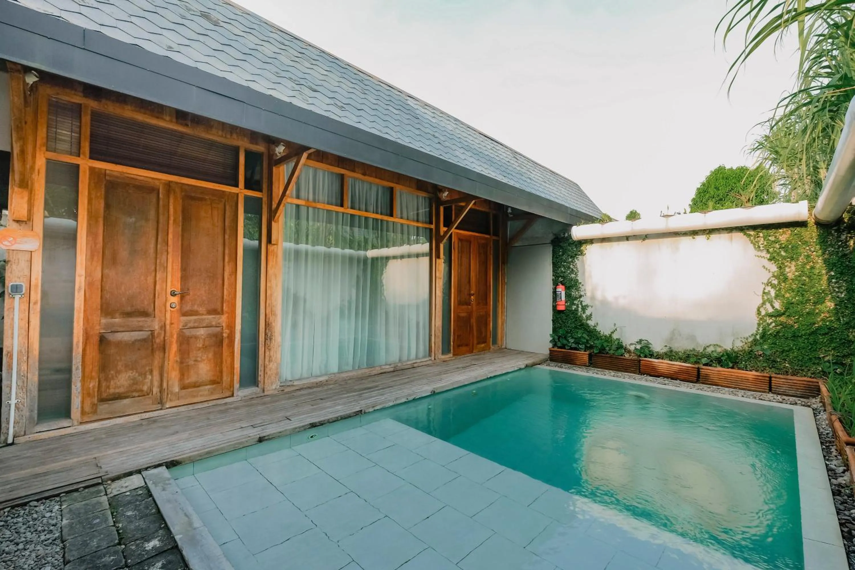 Pool view in Ayom Java Village Solo