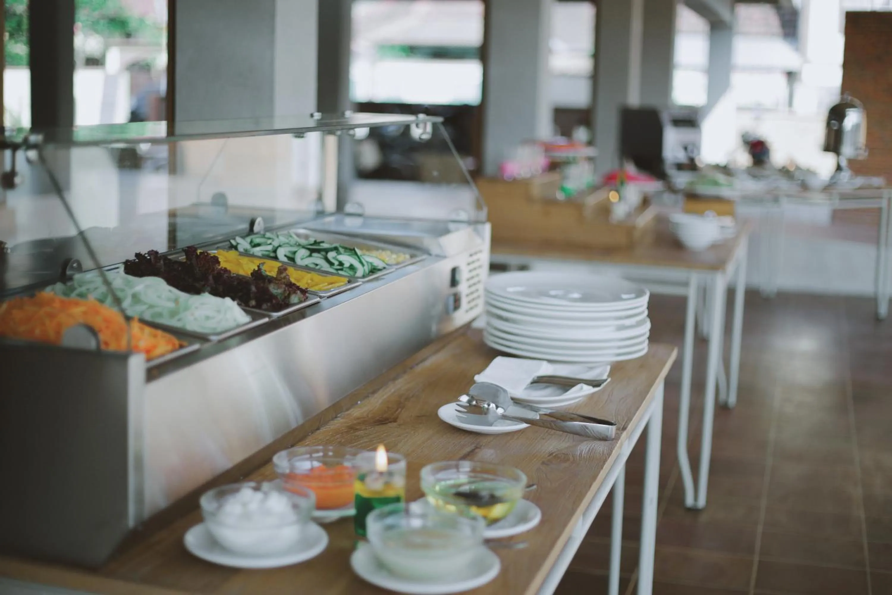 Buffet breakfast in Ayom Java Village Solo