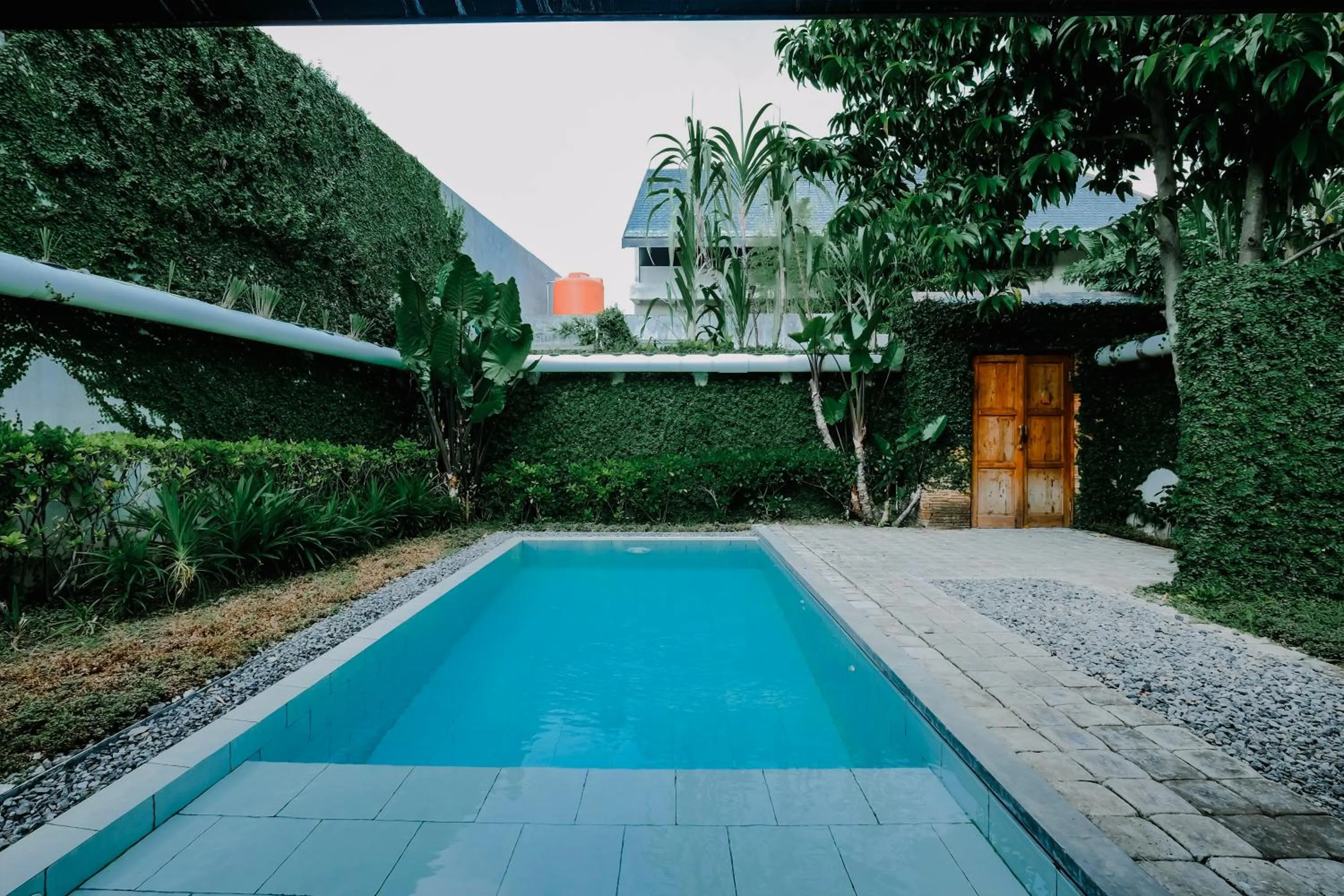 Pool view in Ayom Java Village Solo