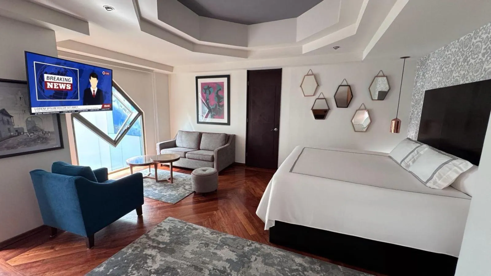 Bedroom, Bed in Santa Rita Hotel del Arte