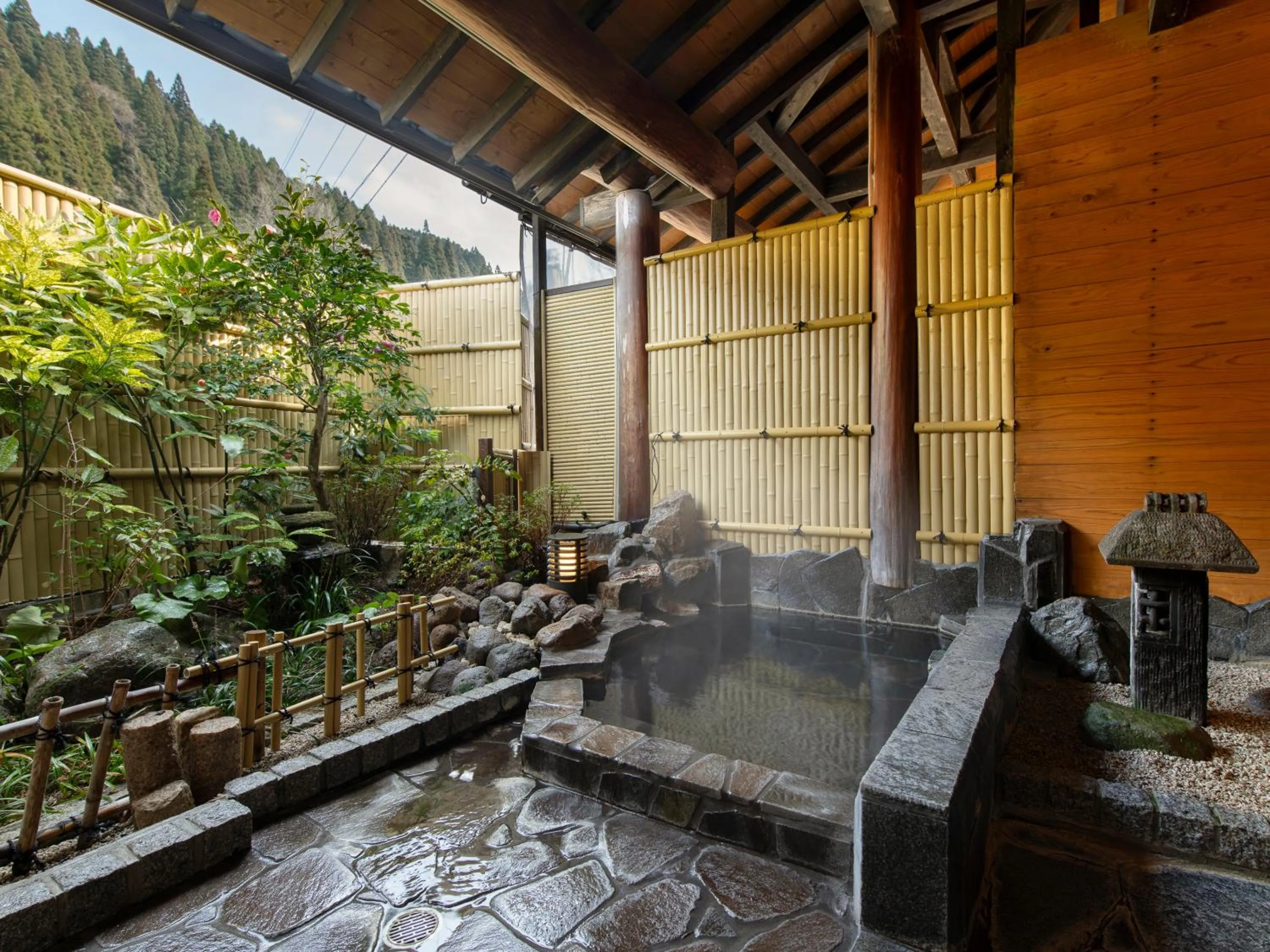 Hot Spring Bath in Sanso Matsuya