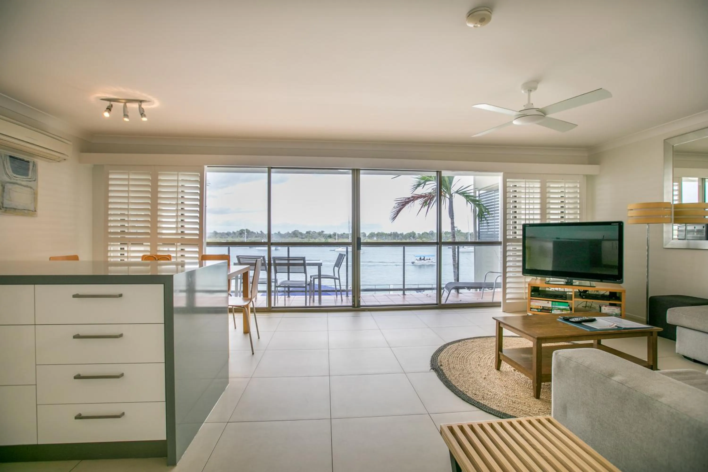 Living room in Noosa Shores Resort