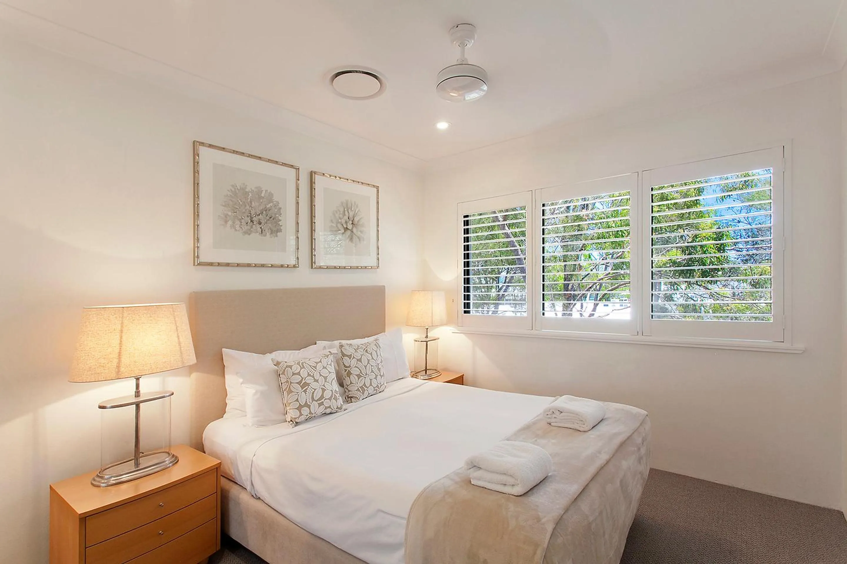 Bedroom in Noosa Shores Resort