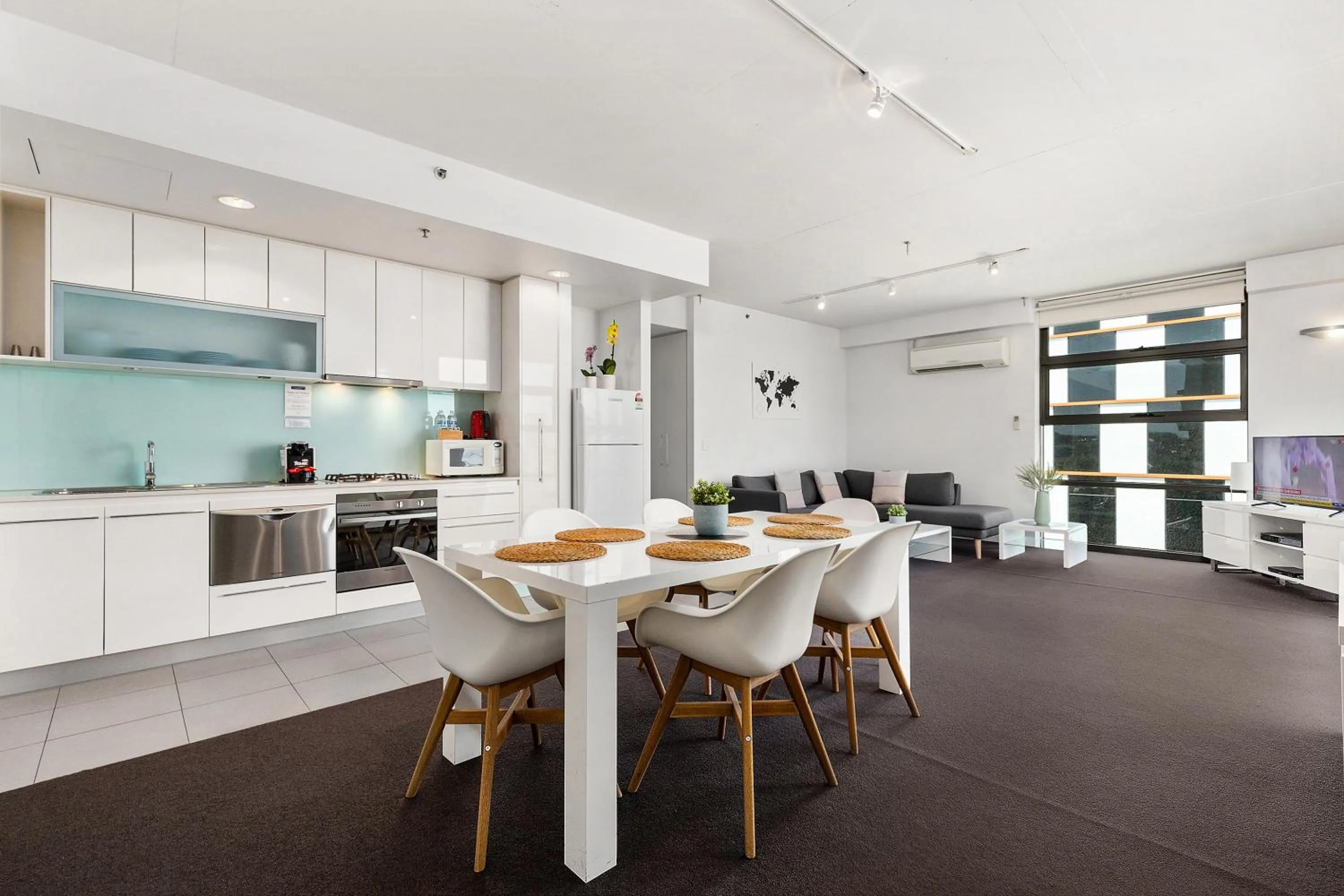 Living room in Docklands Private Collection - City Harbour Apartments