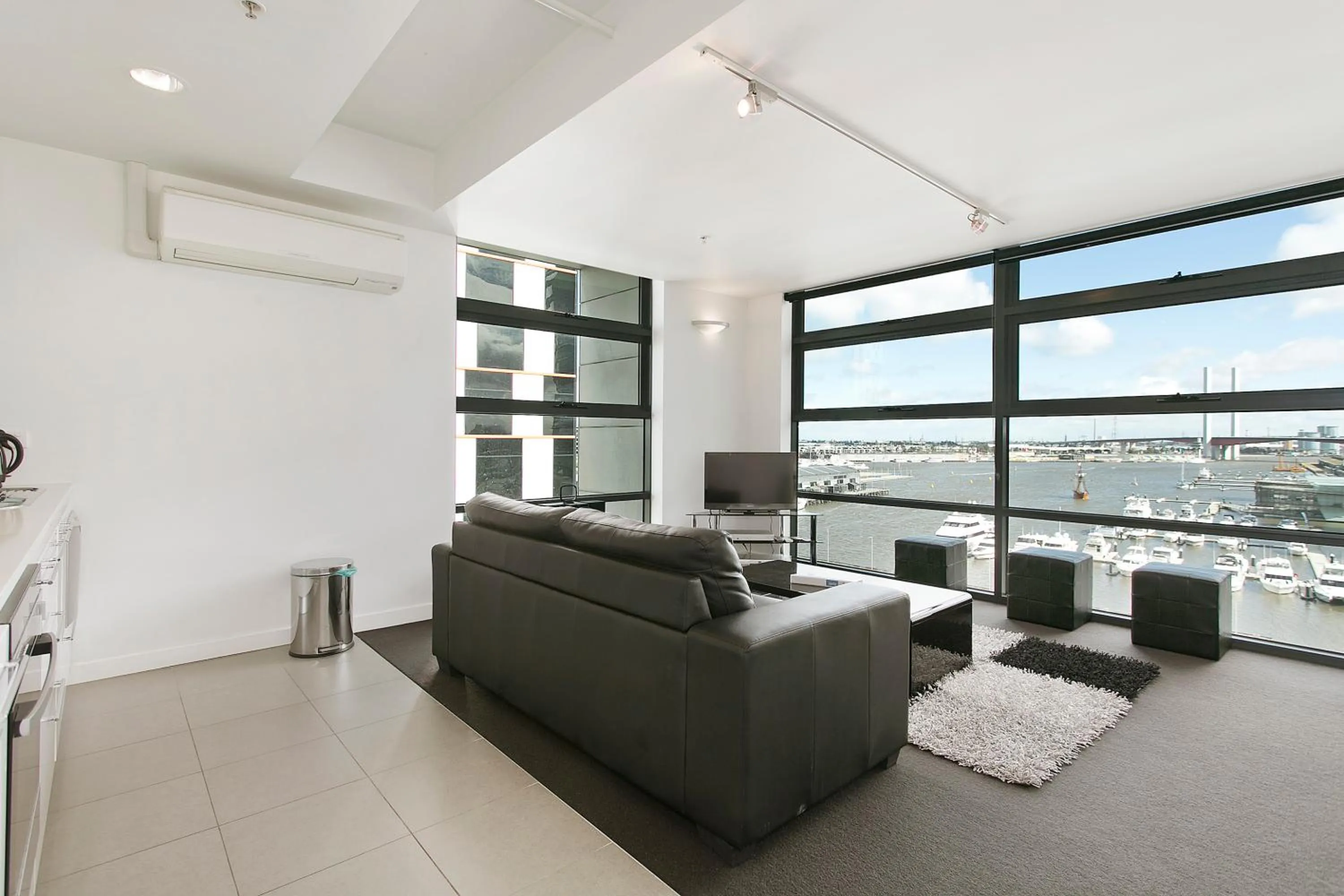 Living room in Docklands Private Collection - City Harbour Apartments