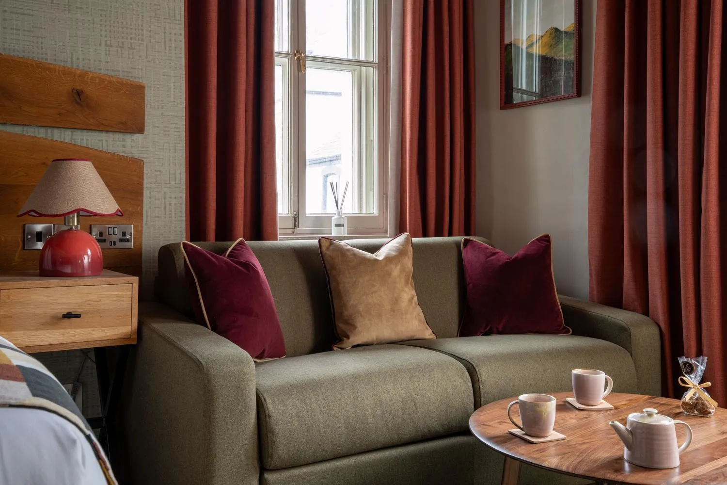 Seating area in Royal Oak at Keswick