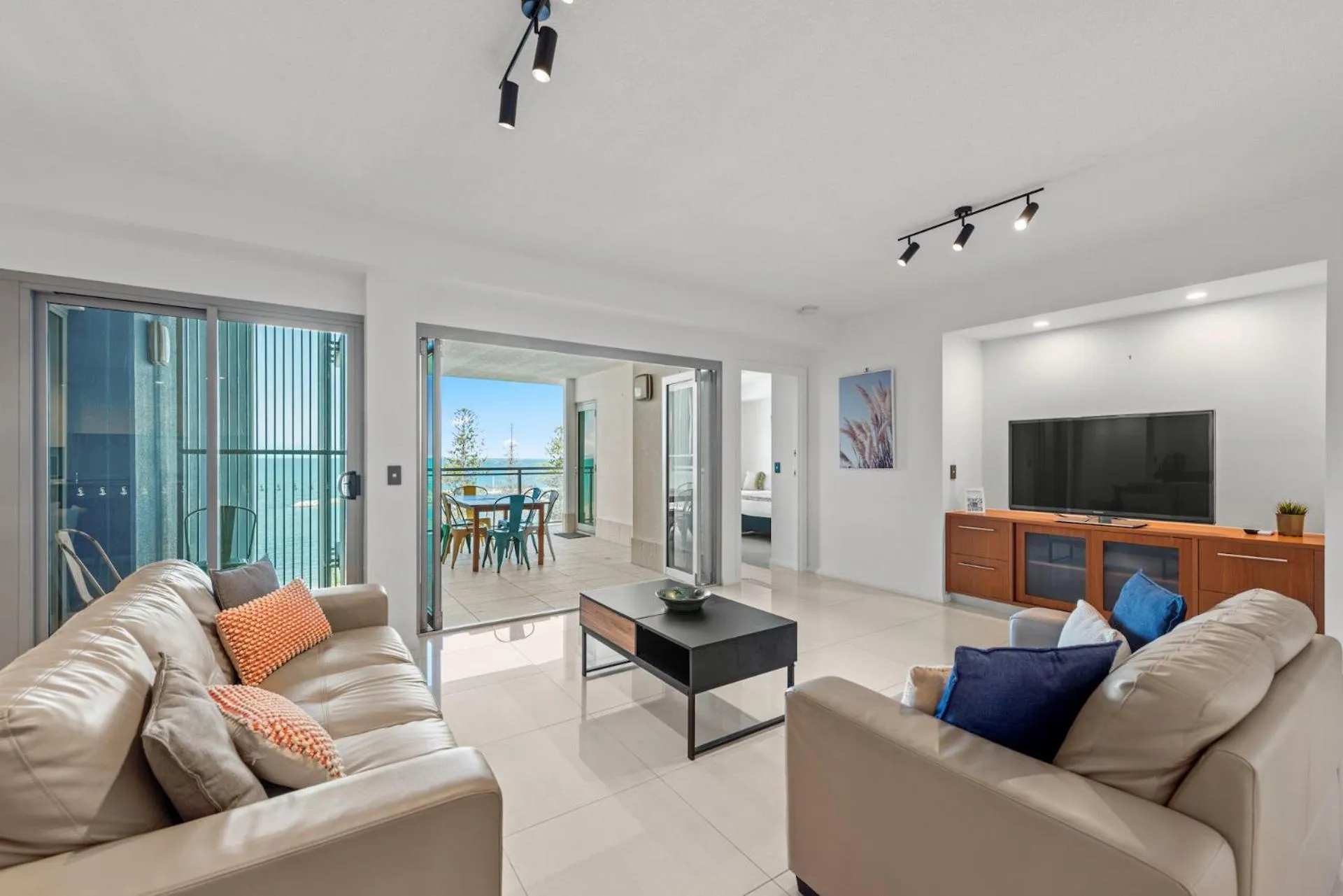 Living room in Proximity Waterfront Apartments