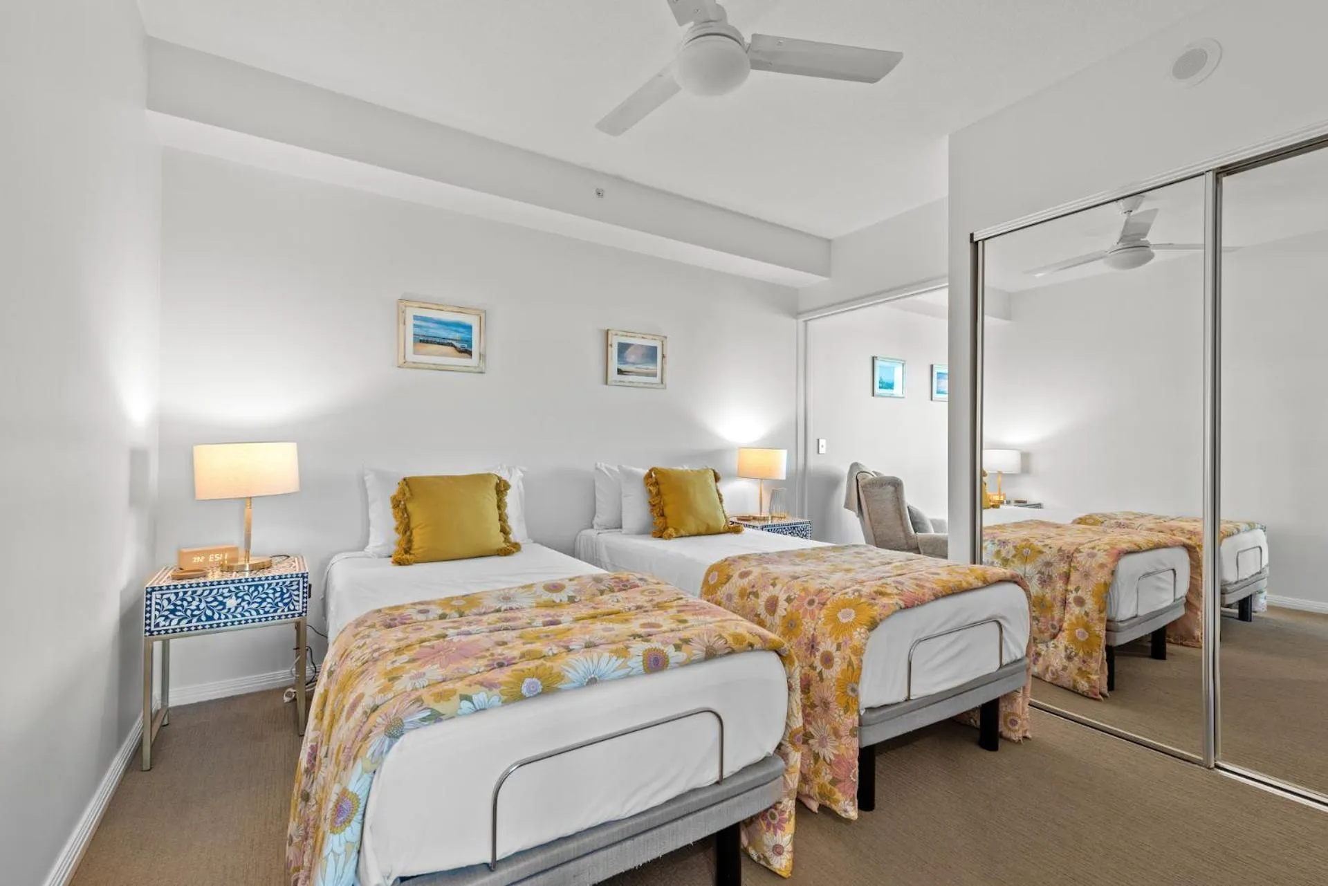 Bedroom, Bed in Proximity Waterfront Apartments