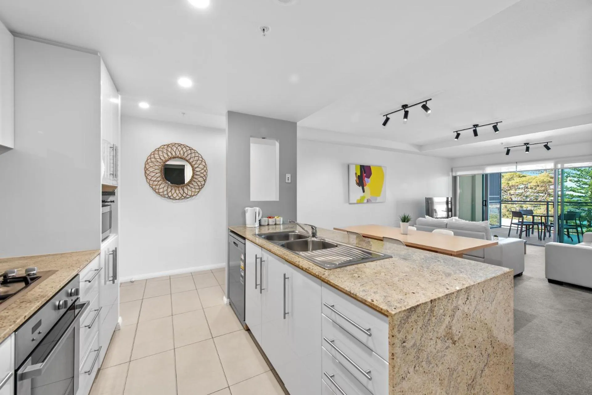 kitchen in Proximity Waterfront Apartments