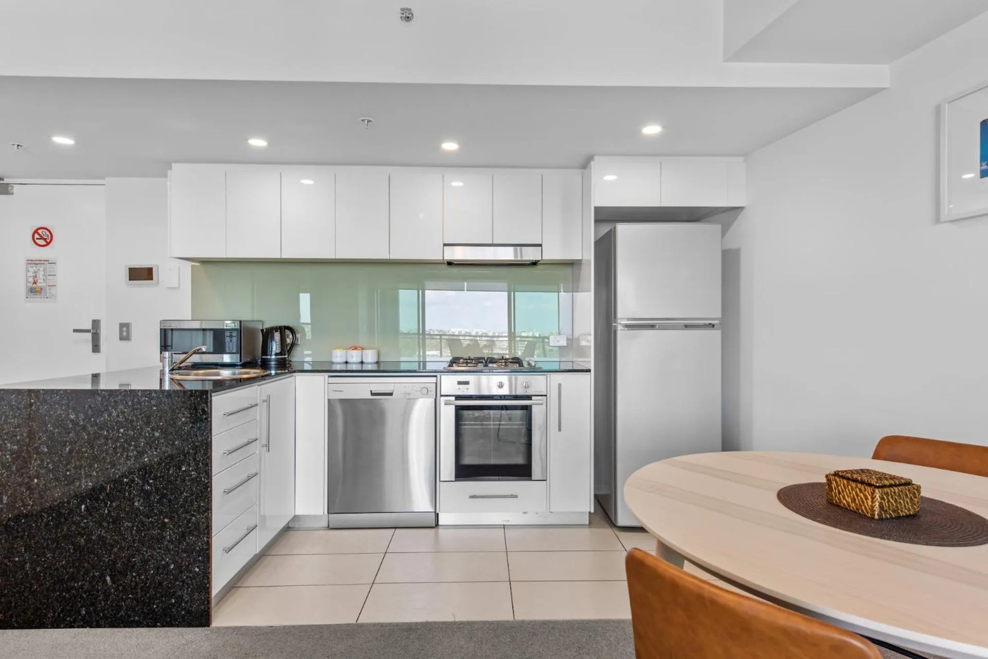 kitchen in Proximity Waterfront Apartments