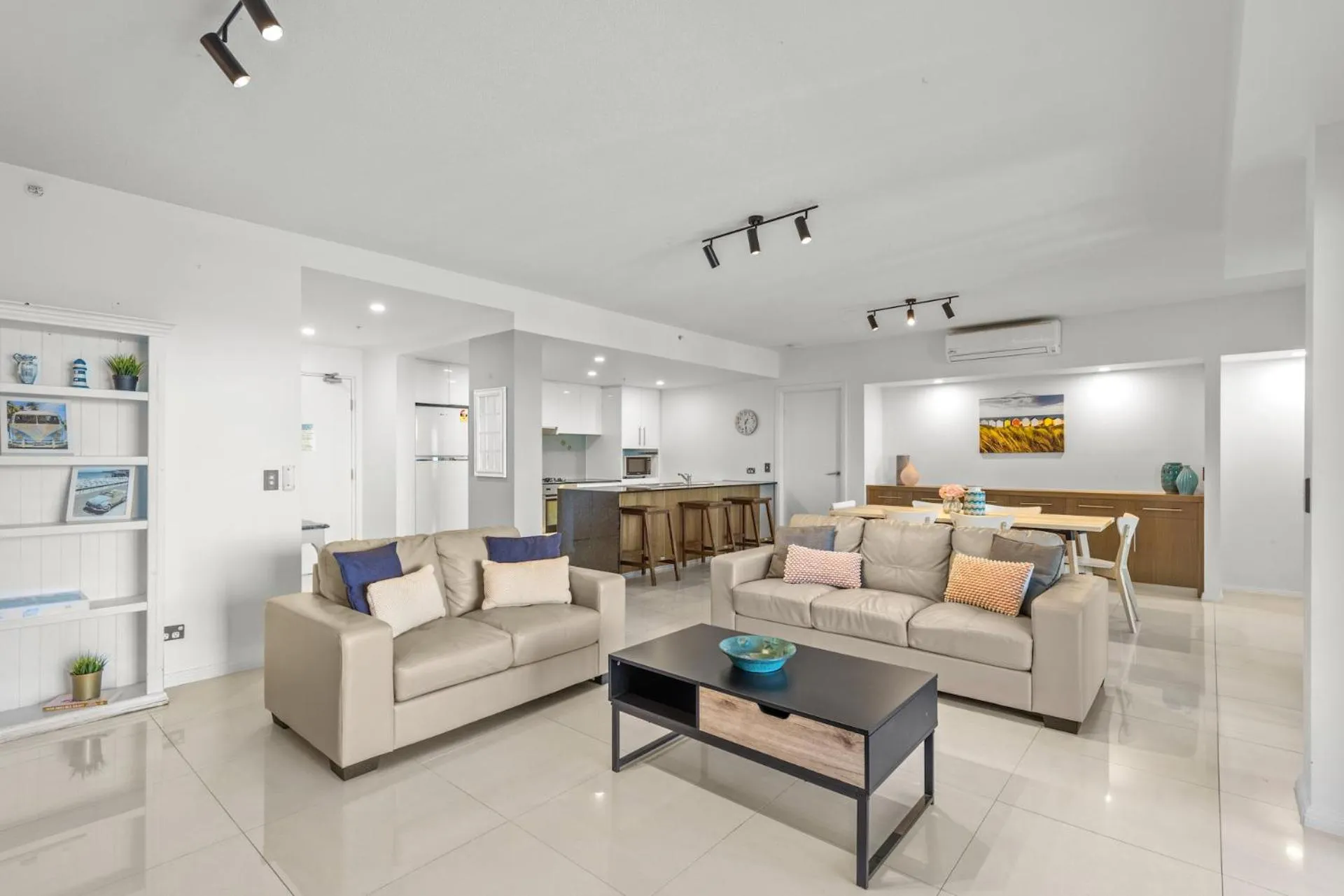 Living room in Proximity Waterfront Apartments