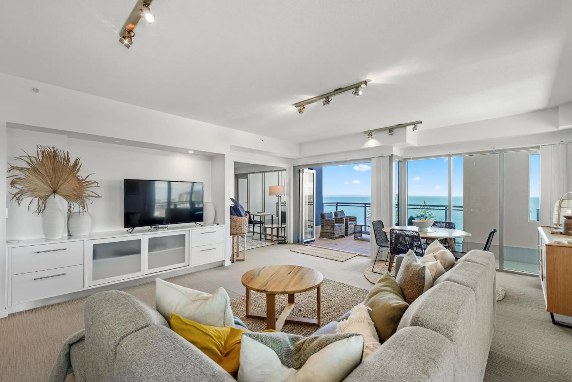 Living room in Proximity Waterfront Apartments