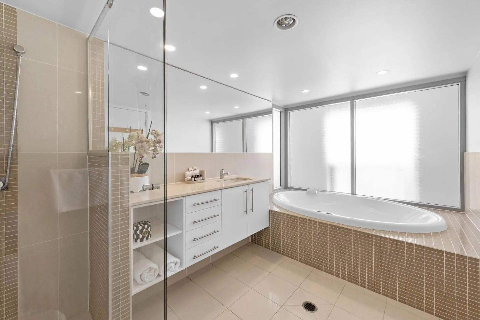 Bathroom in Proximity Waterfront Apartments