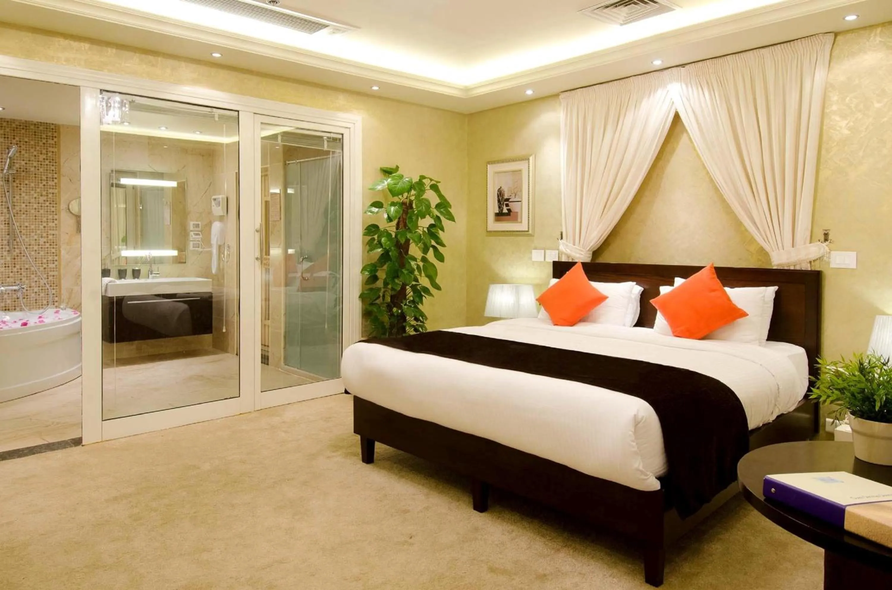 Bed in Swiss Inn Teda Hotel & Aqua Park