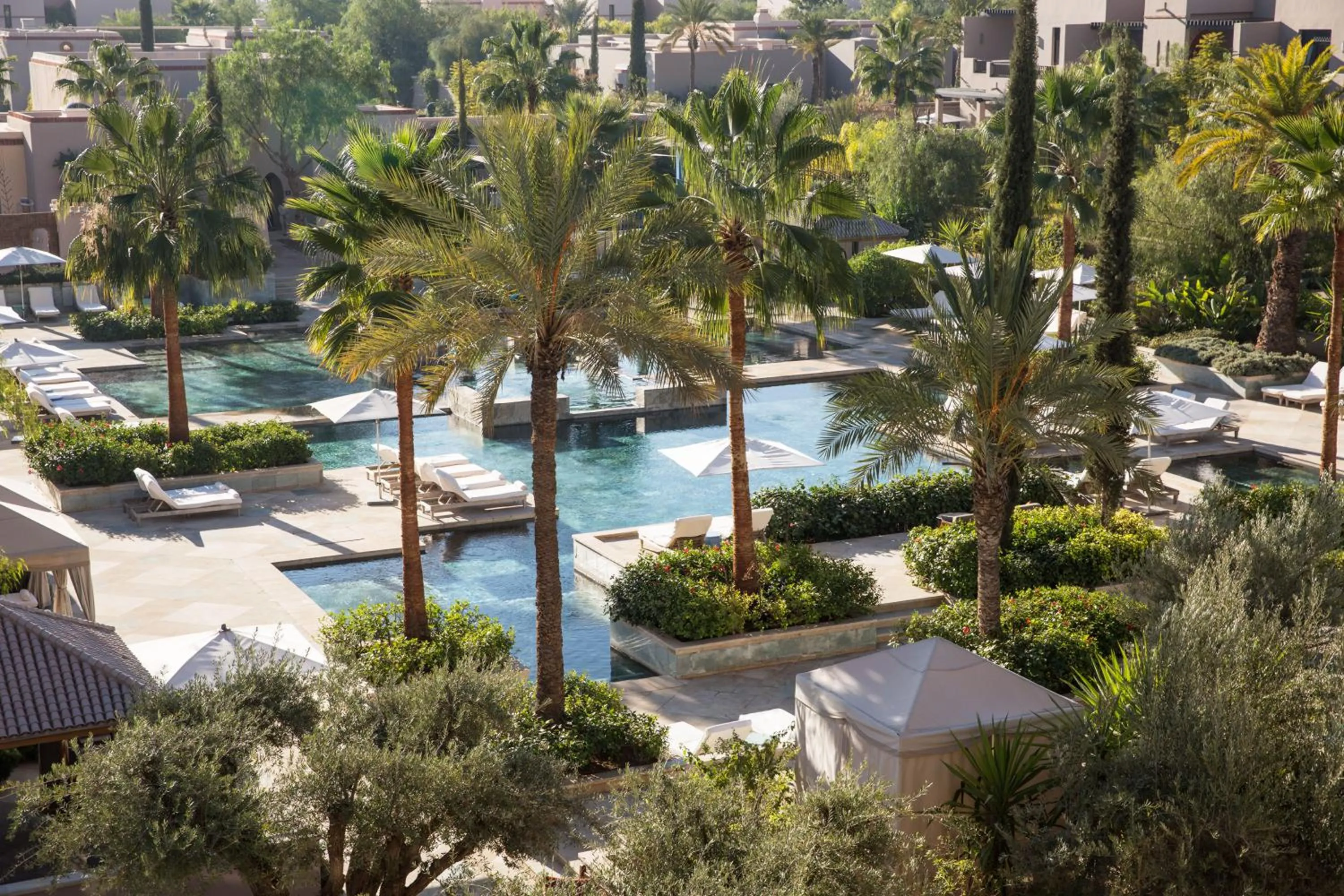Pool view in Four Seasons Resort Marrakech