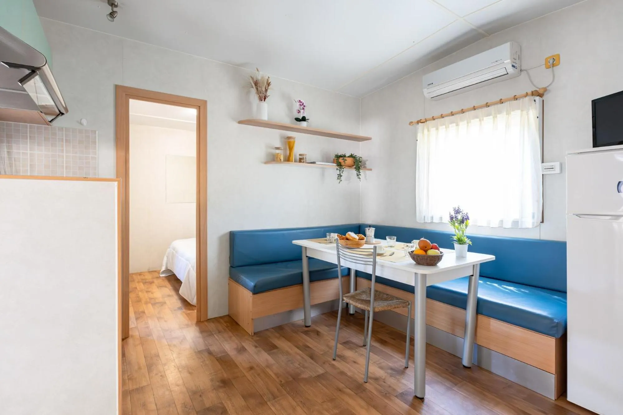 Kitchen or kitchenette in Club del Sole Rivaverde Easy Camping Village