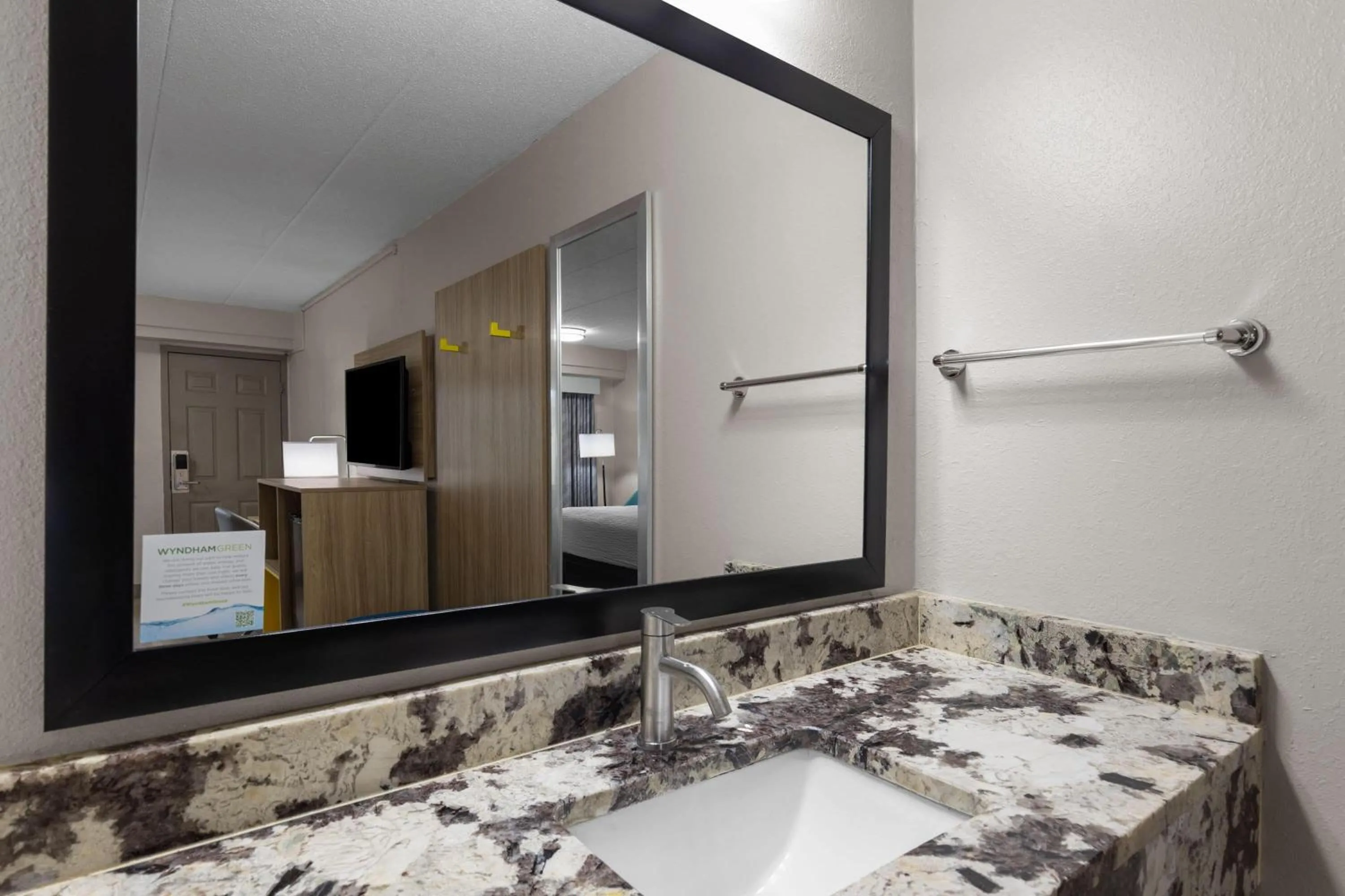 Bathroom in Days Inn by Wyndham Charleston WV