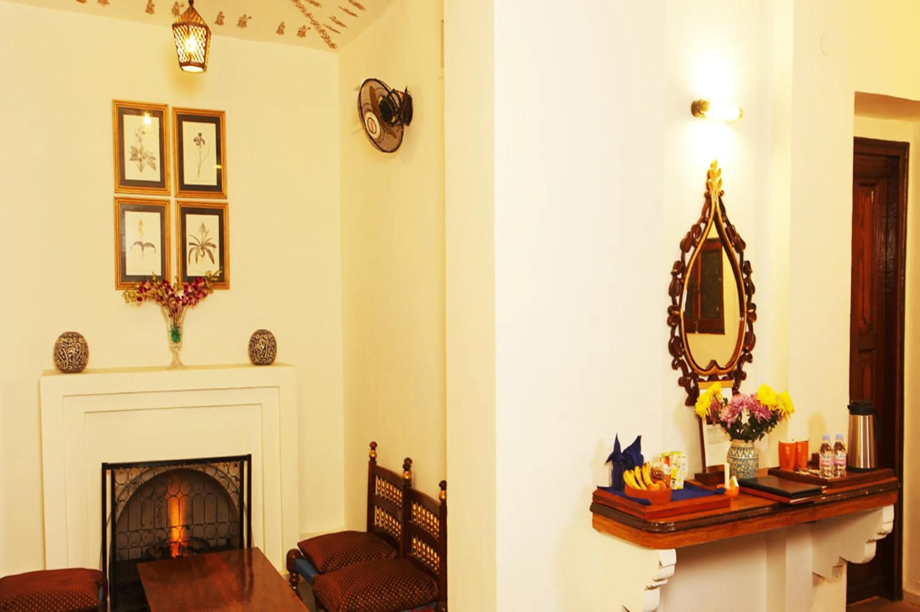 Seating area in Bundelkhand Riverside