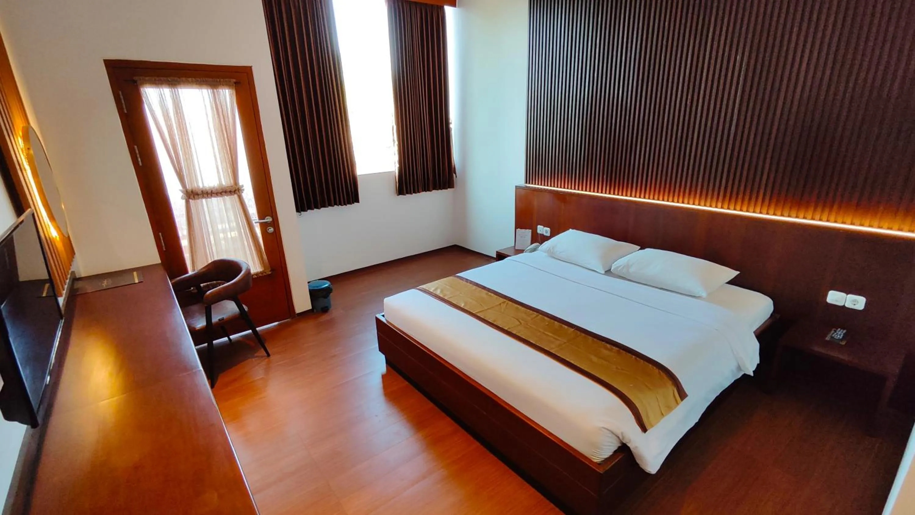 Bed in Odaita Hotel Pamekasan Madura