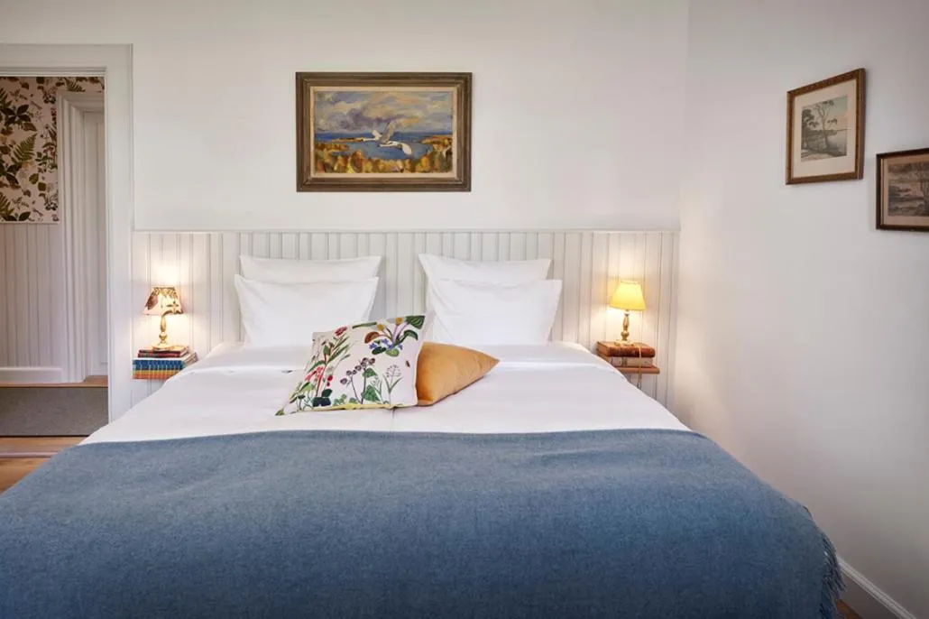 Bed in Hotel Hornbækhus