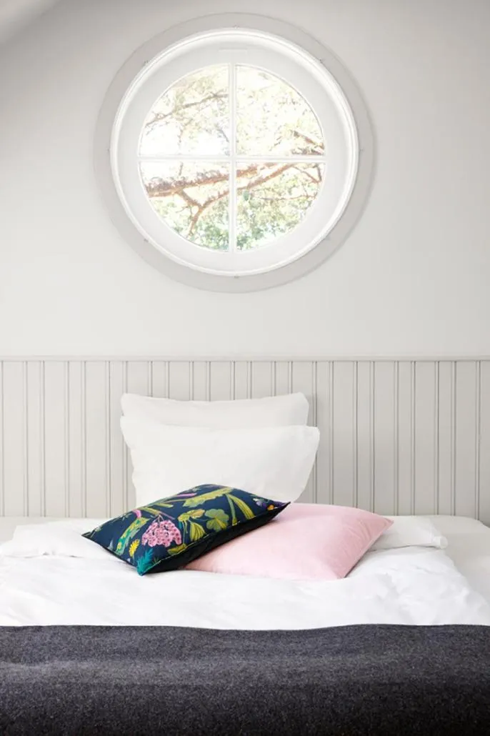 Bed in Hotel Hornbækhus