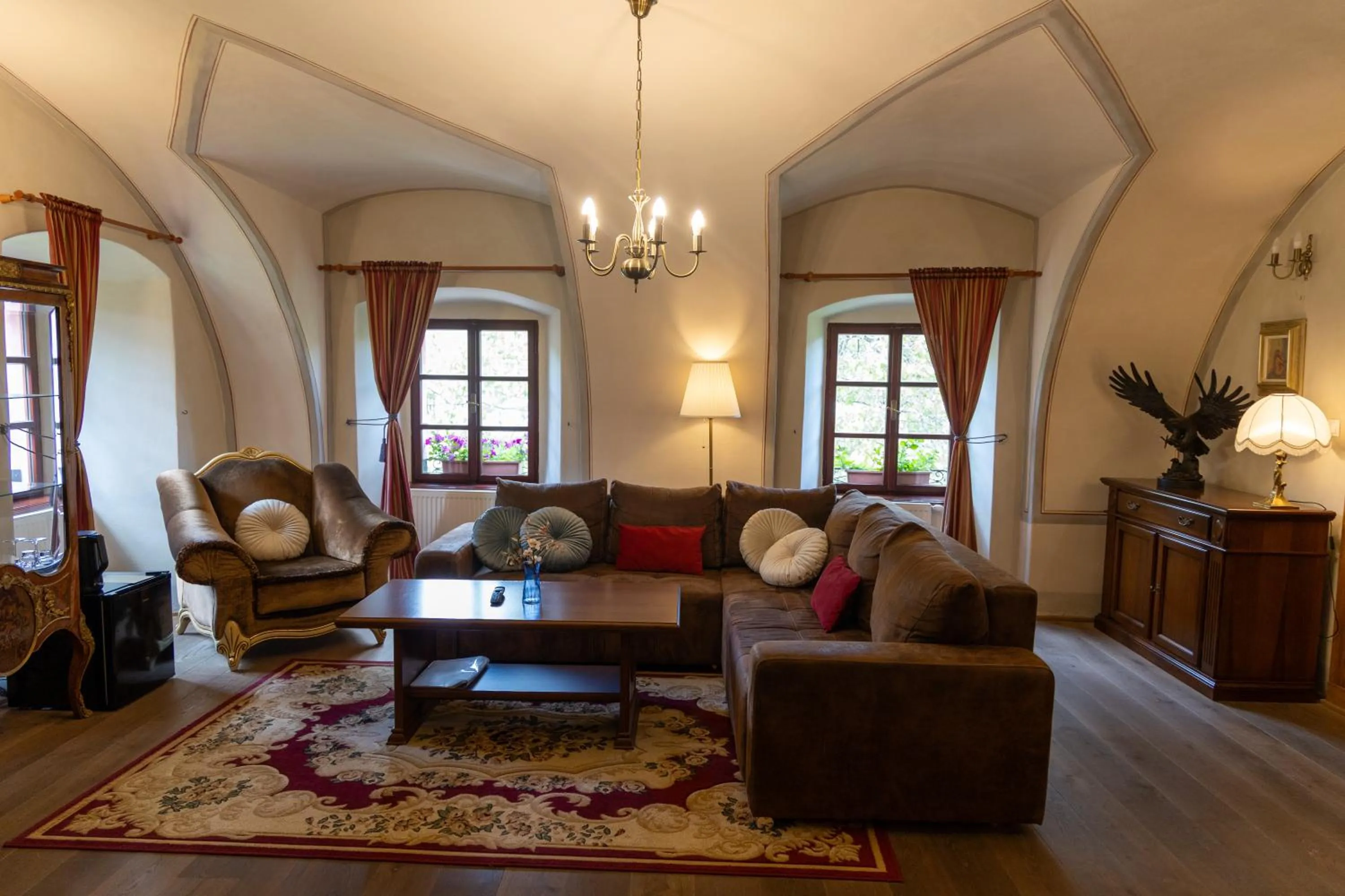 Seating area in Resla Residence I, II, & Wellness