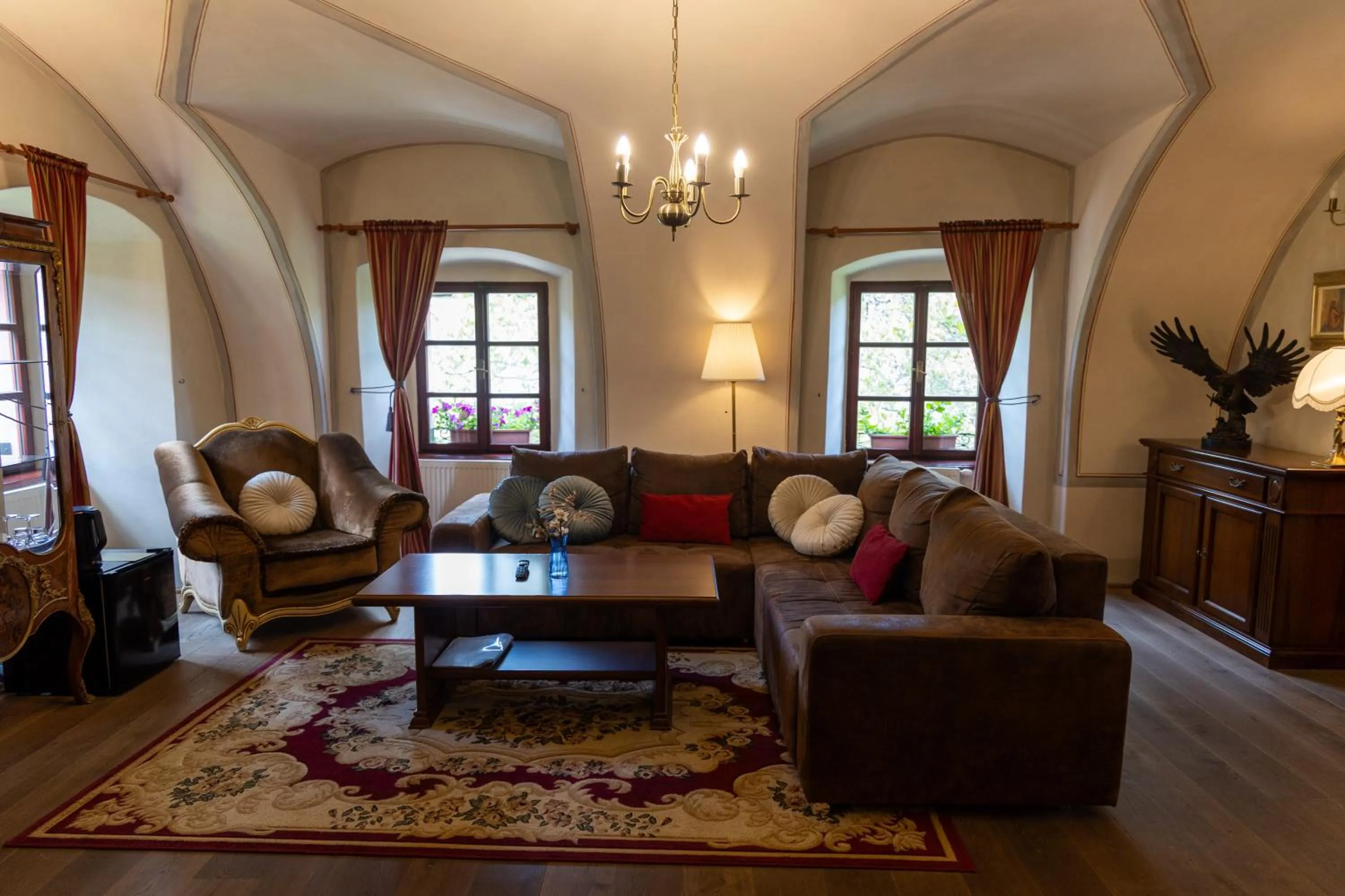 Seating area in Resla Residence I, II, & Wellness