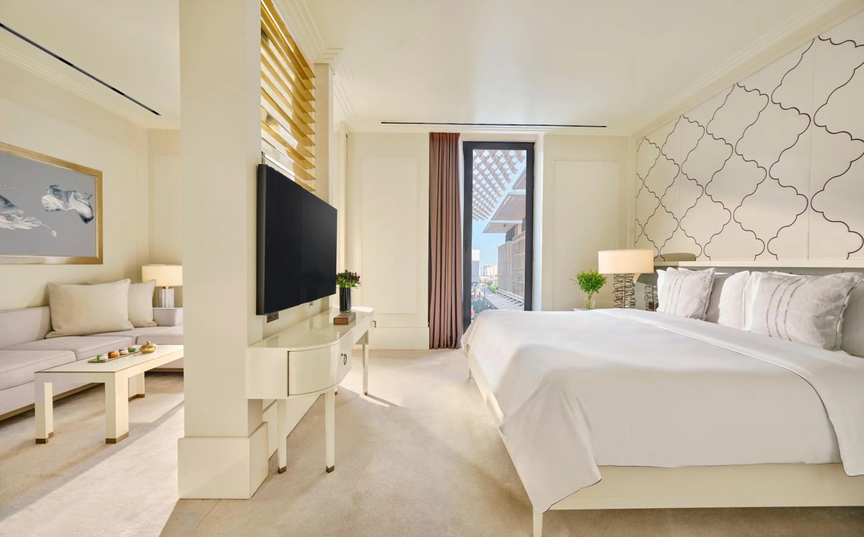 Bedroom, Bed in Mandarin Oriental, Doha