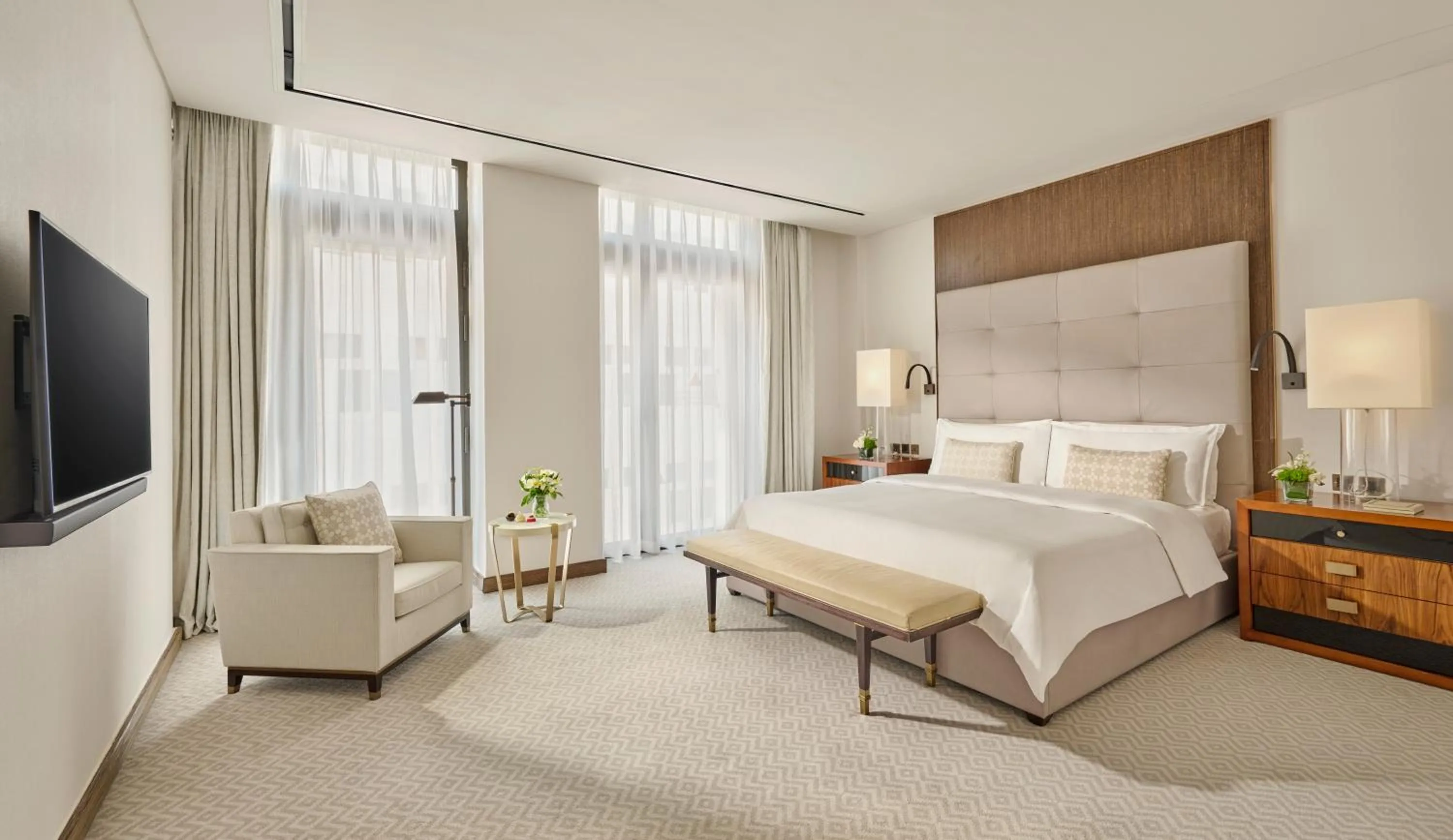 Bedroom, Bed in Mandarin Oriental, Doha