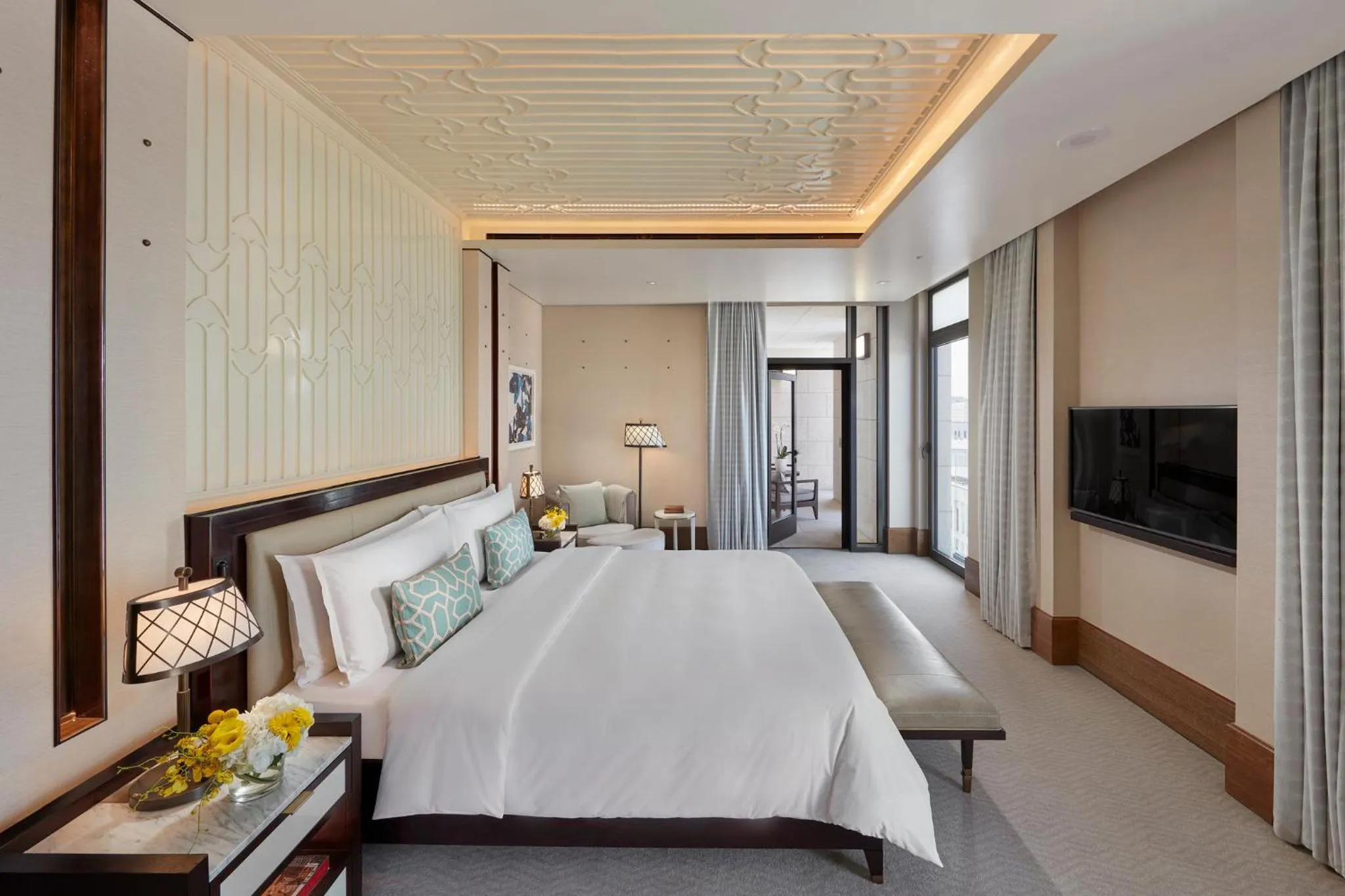 Photo of the whole room, Bed in Mandarin Oriental, Doha