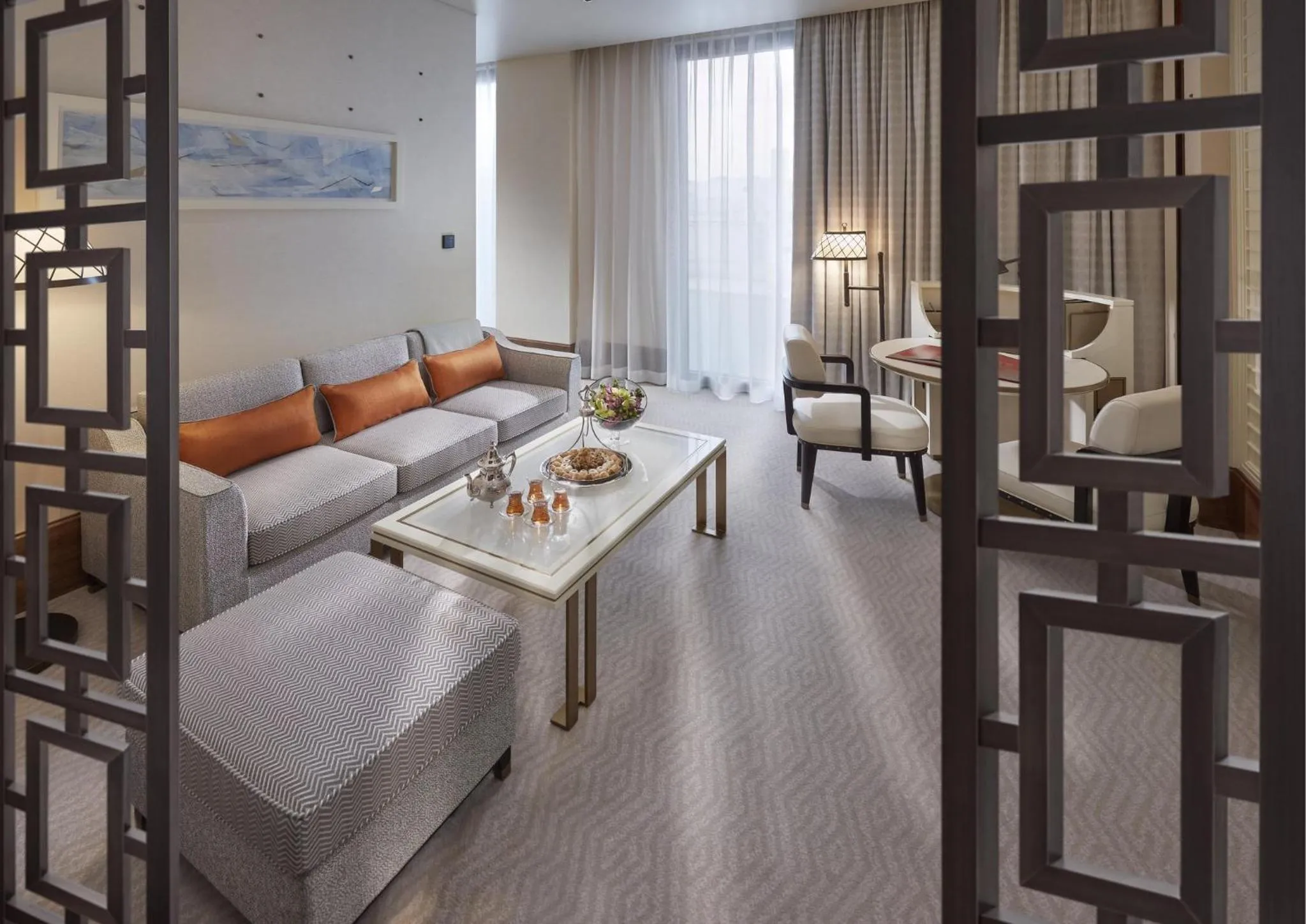 Living room, Bed in Mandarin Oriental, Doha
