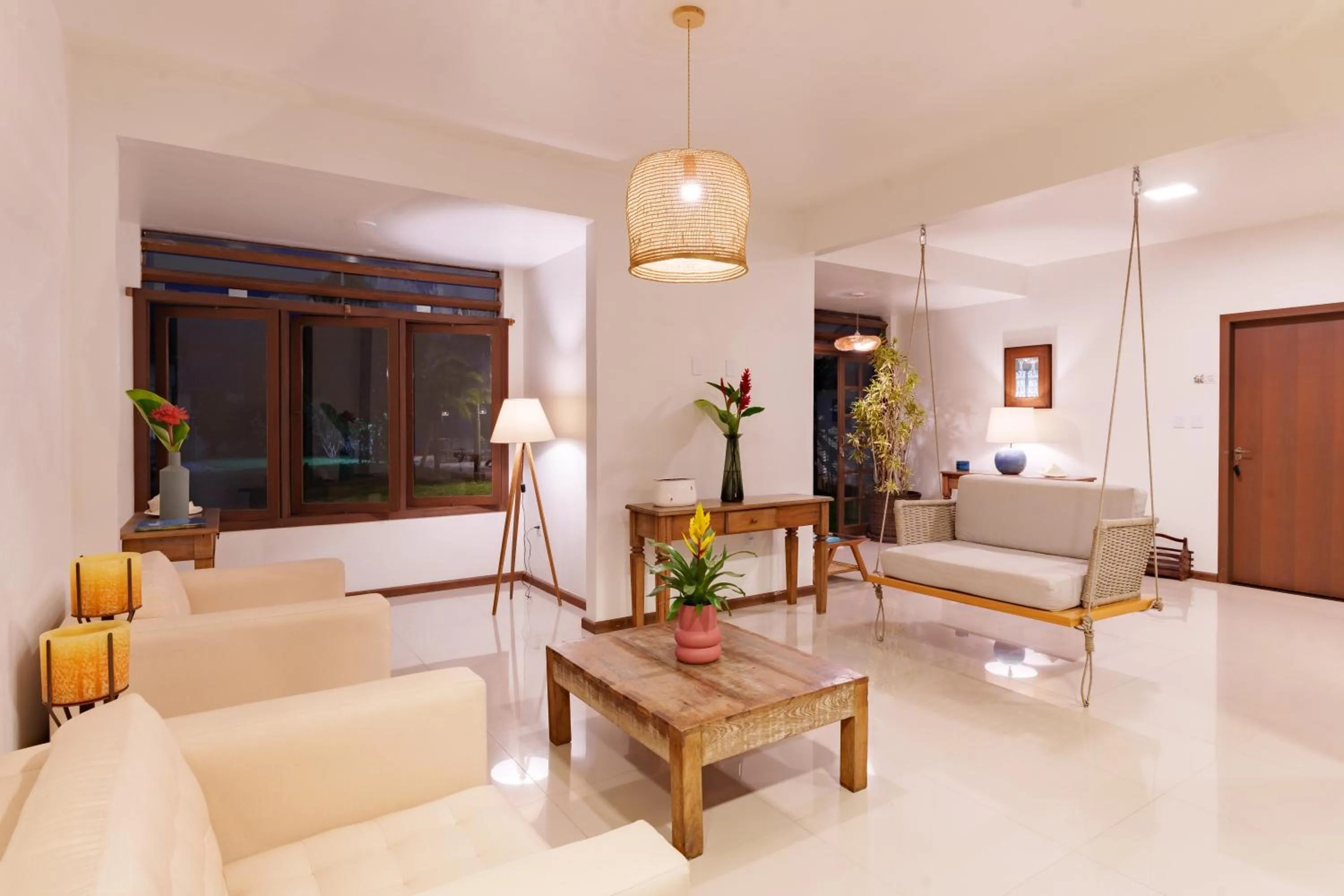 Living room in Casa Poema Paraty