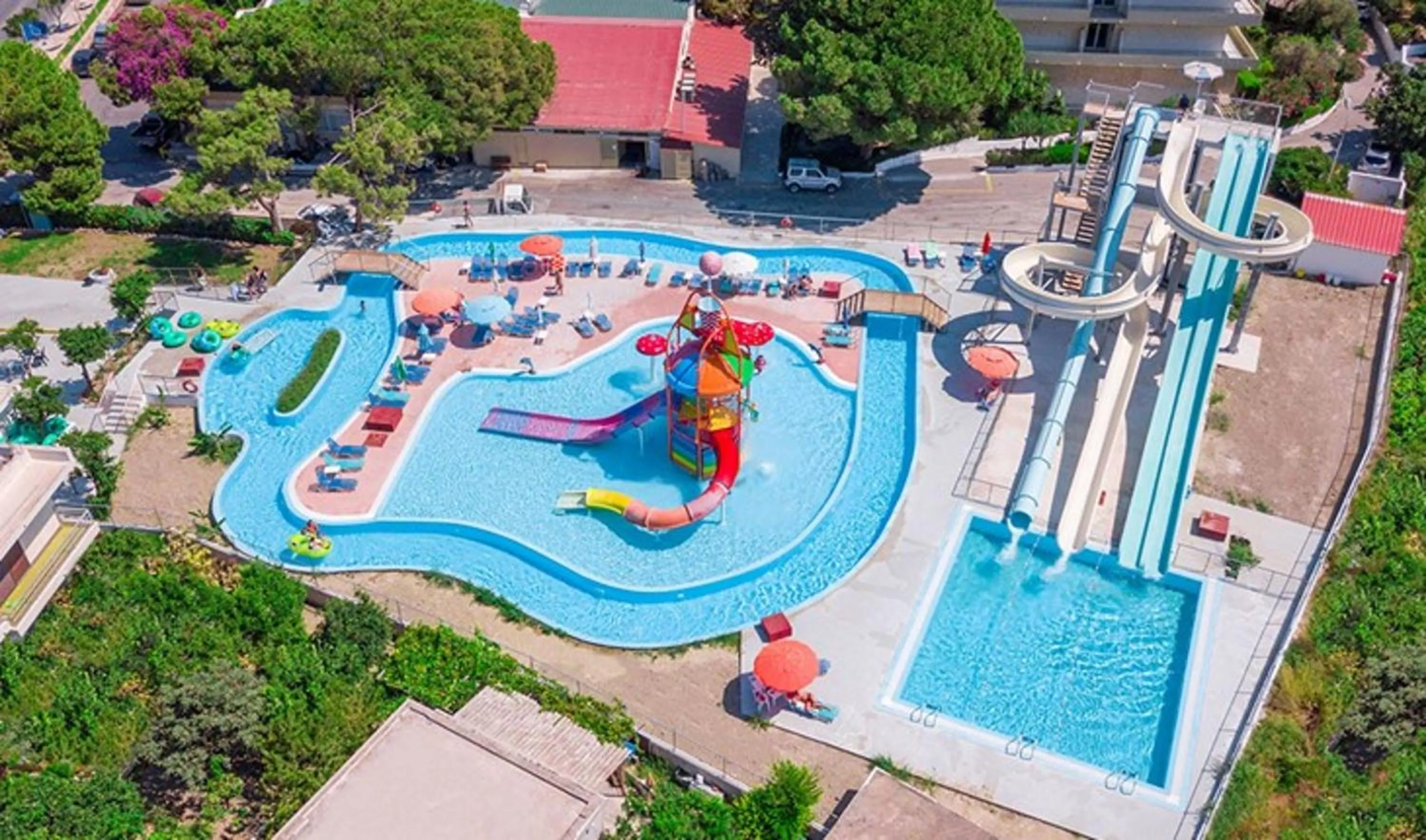 Aqua park in Filerimos Village Hotel