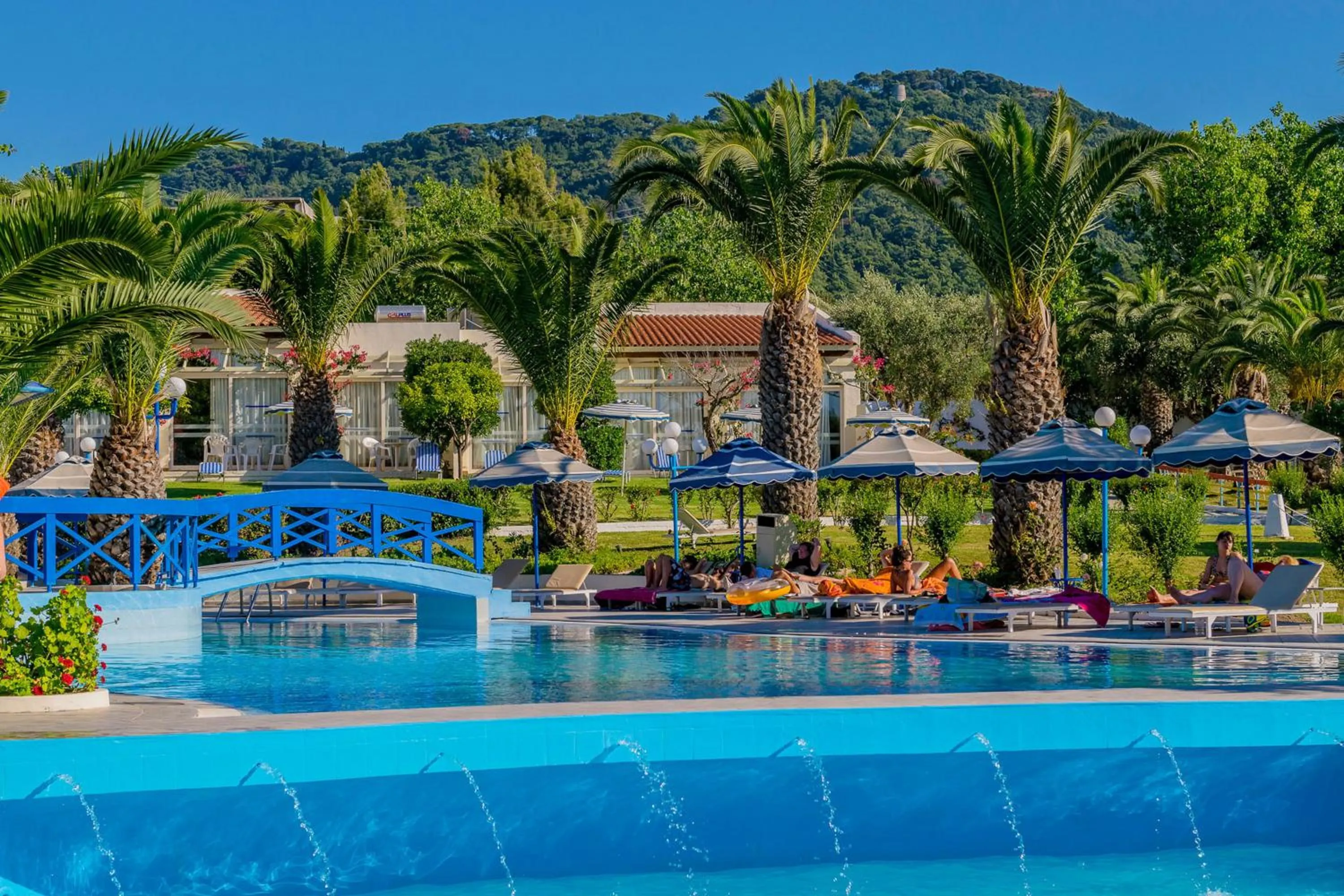 Swimming pool in Filerimos Village Hotel