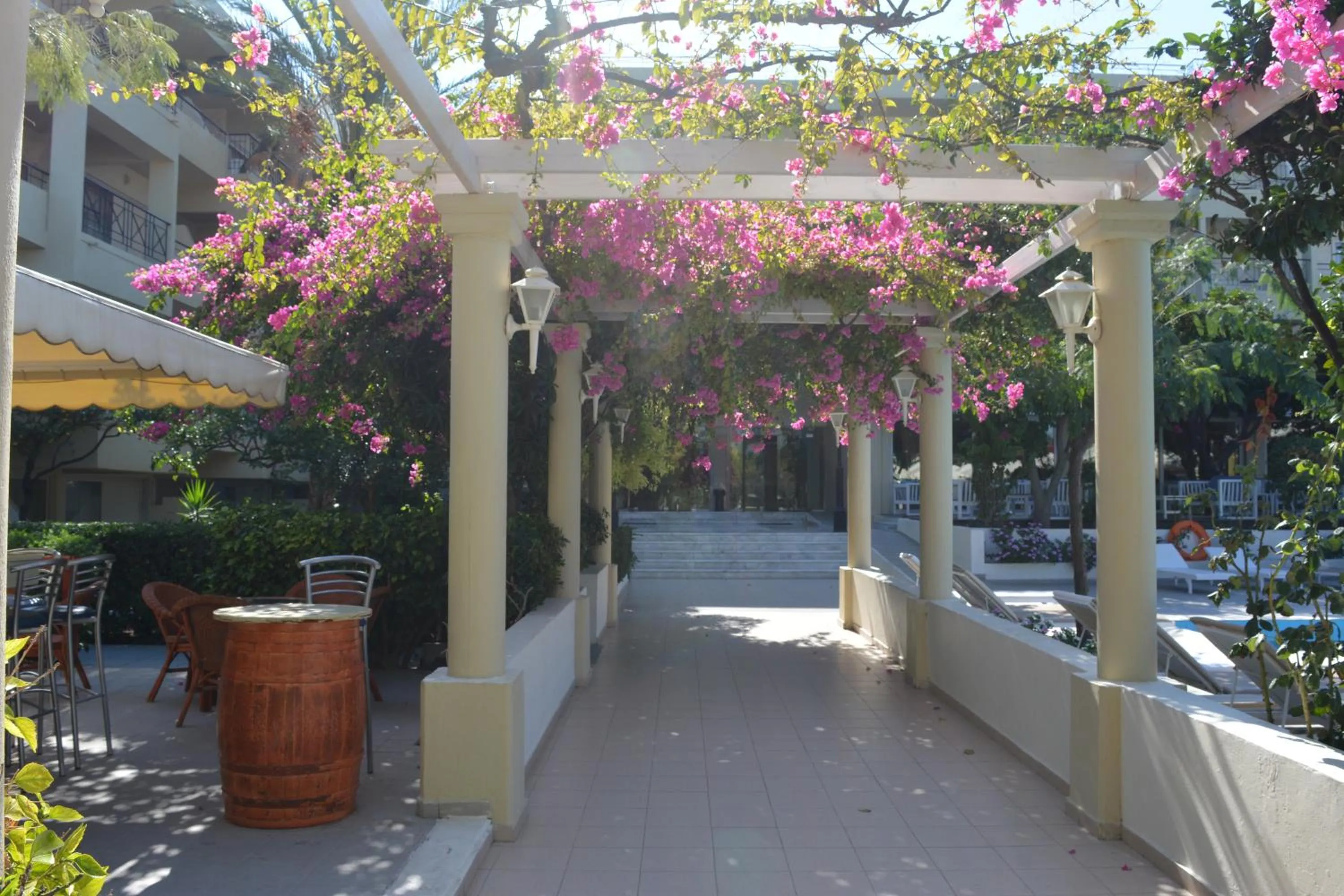 Garden in Filerimos Village Hotel