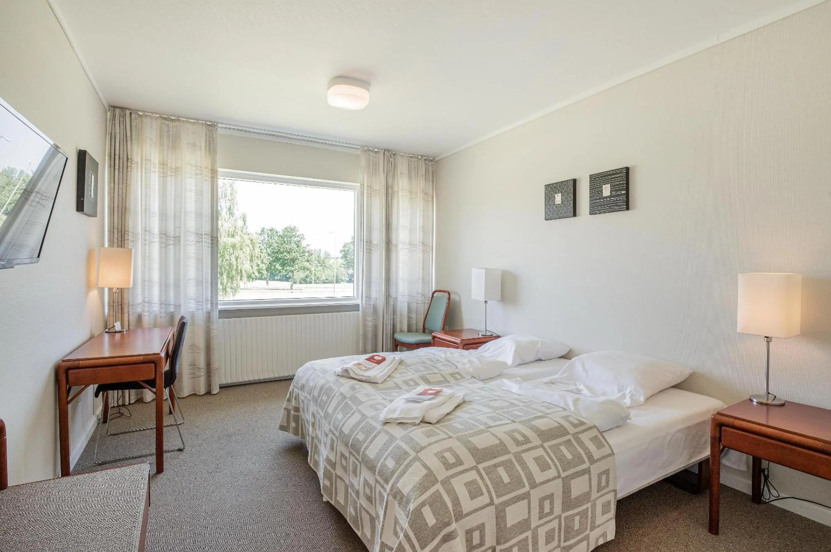 Bed in Hotel Nørherredhus