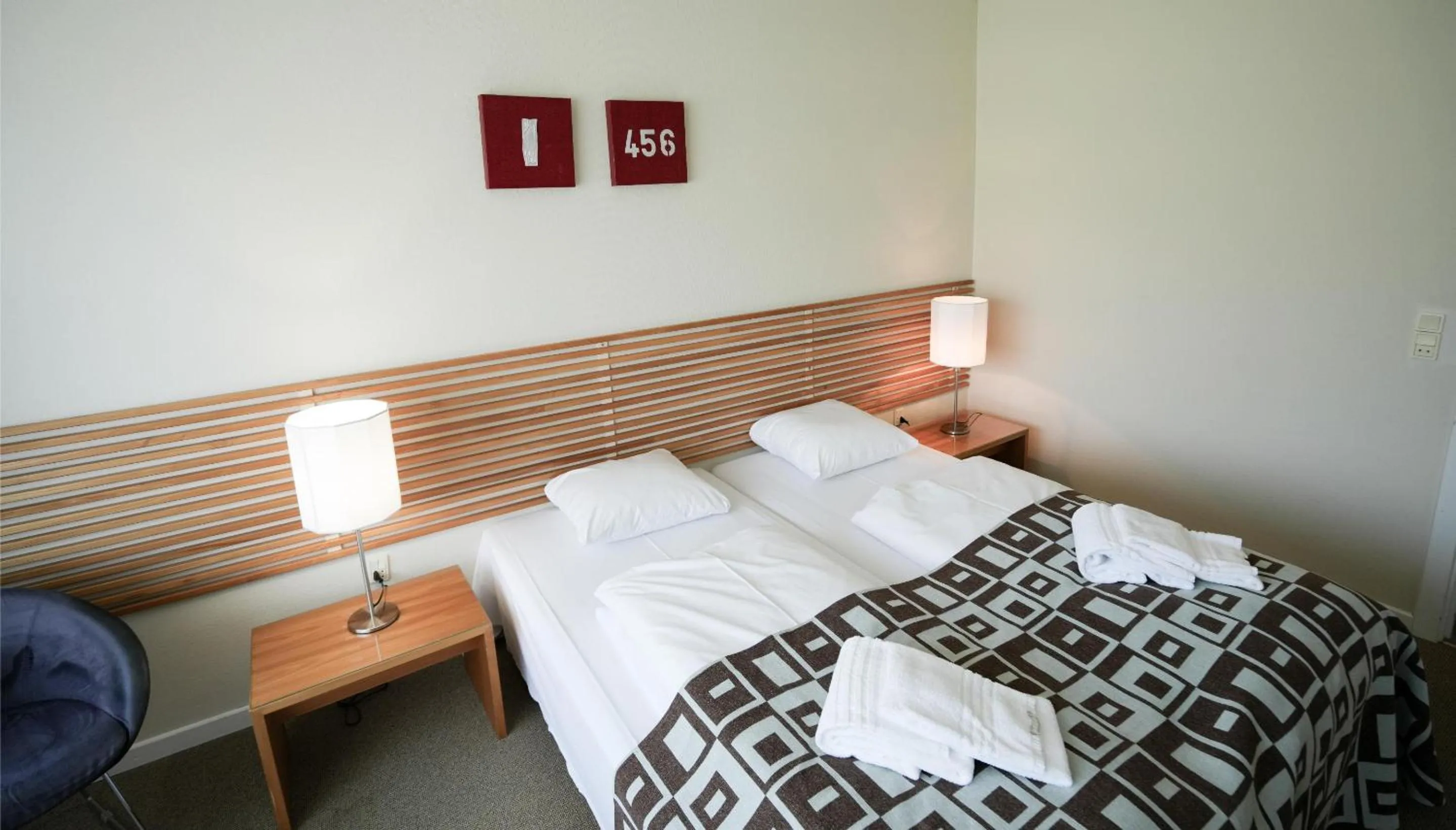 Bed in Hotel Nørherredhus