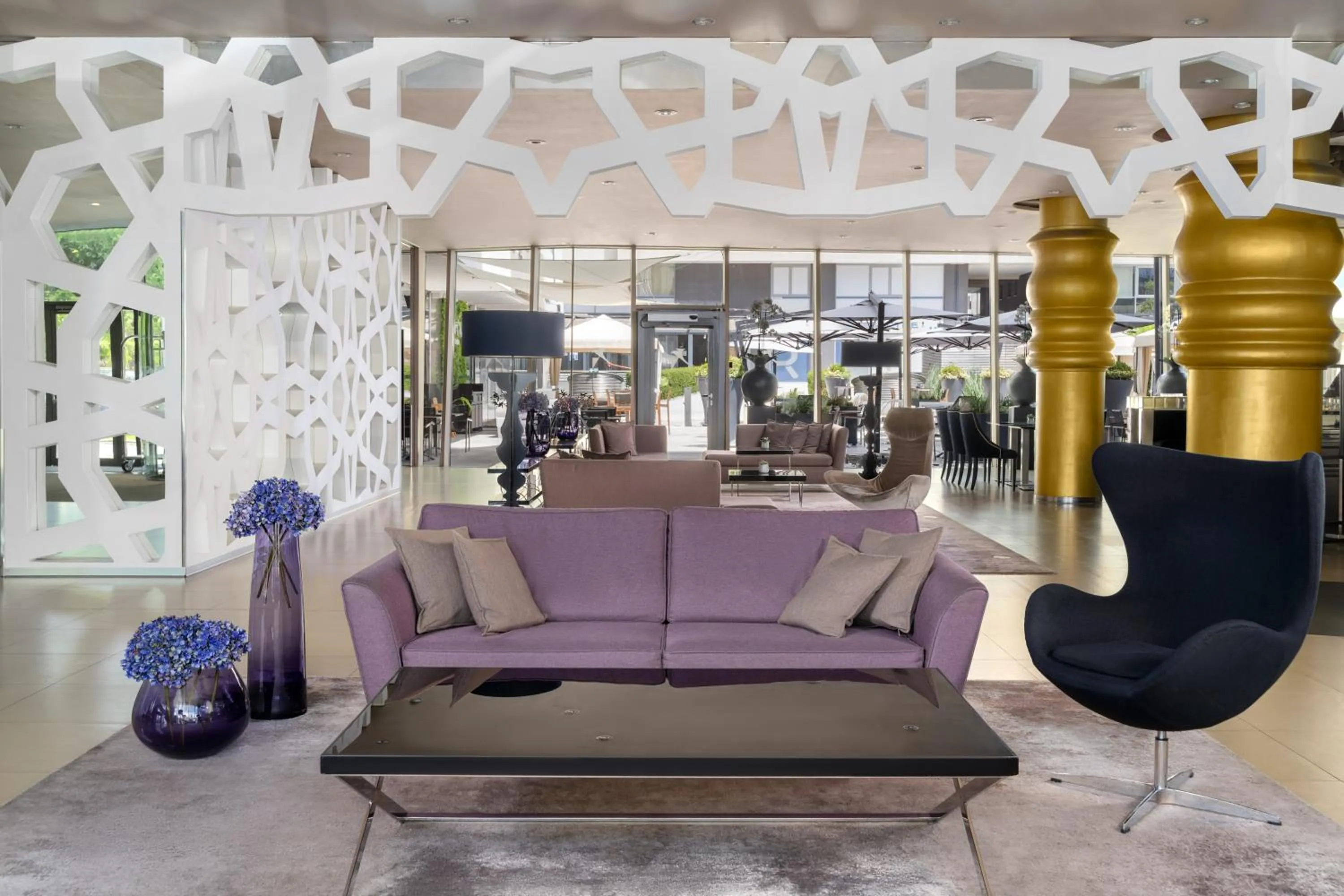 Lobby or reception in Falkensteiner Hotel Belgrade Superior