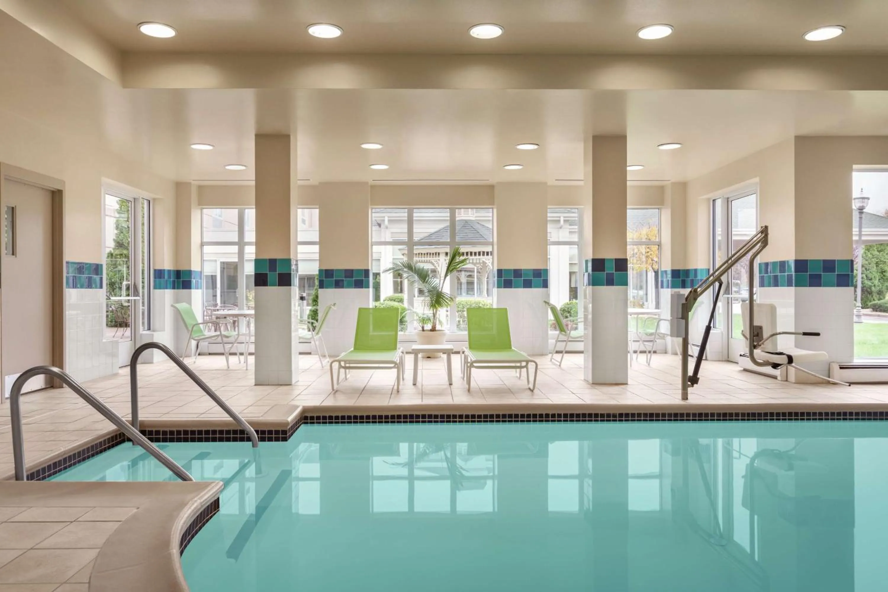 Pool view in Hilton Garden Inn Bridgewater