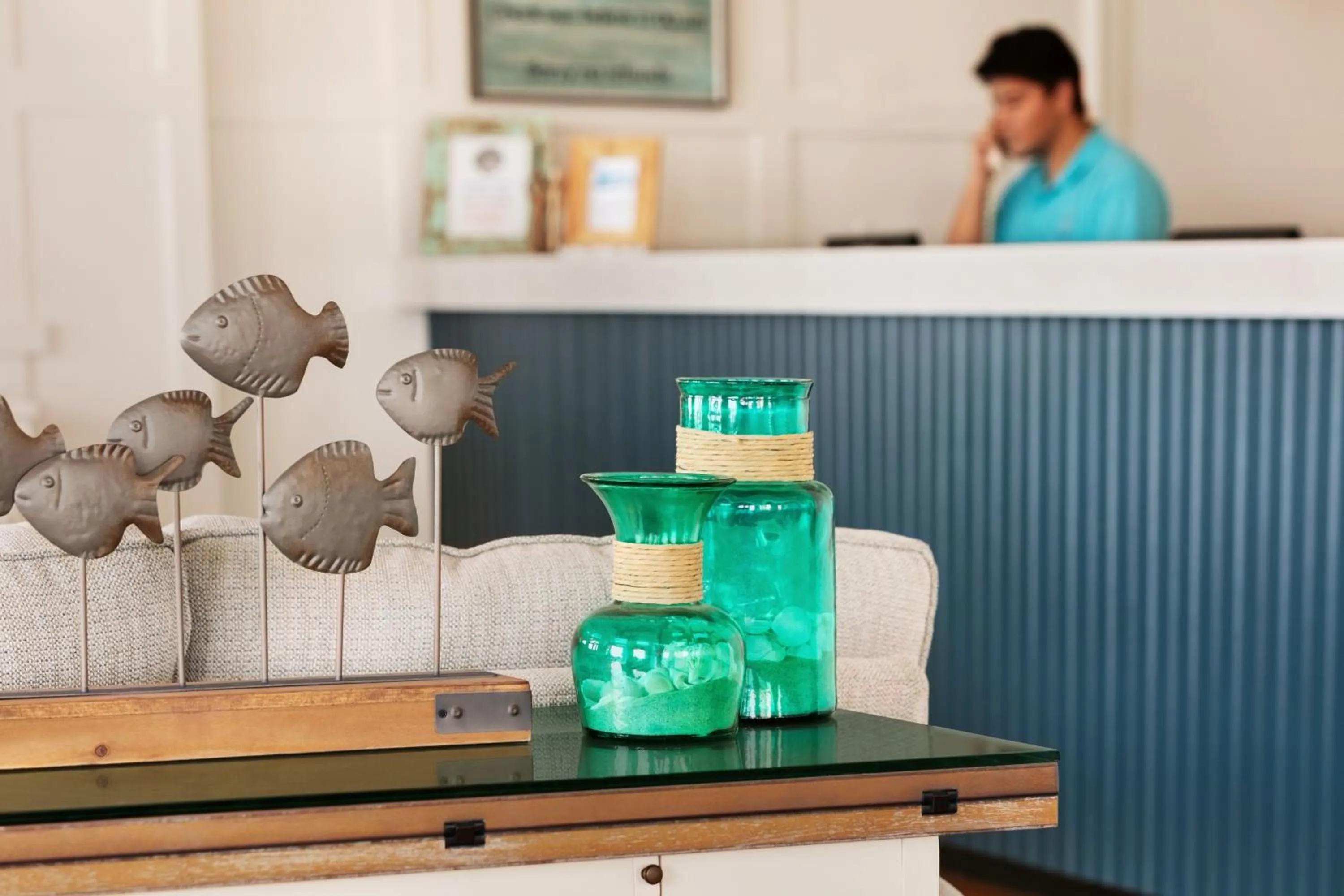 Lobby or reception in Harrison Hall Hotel