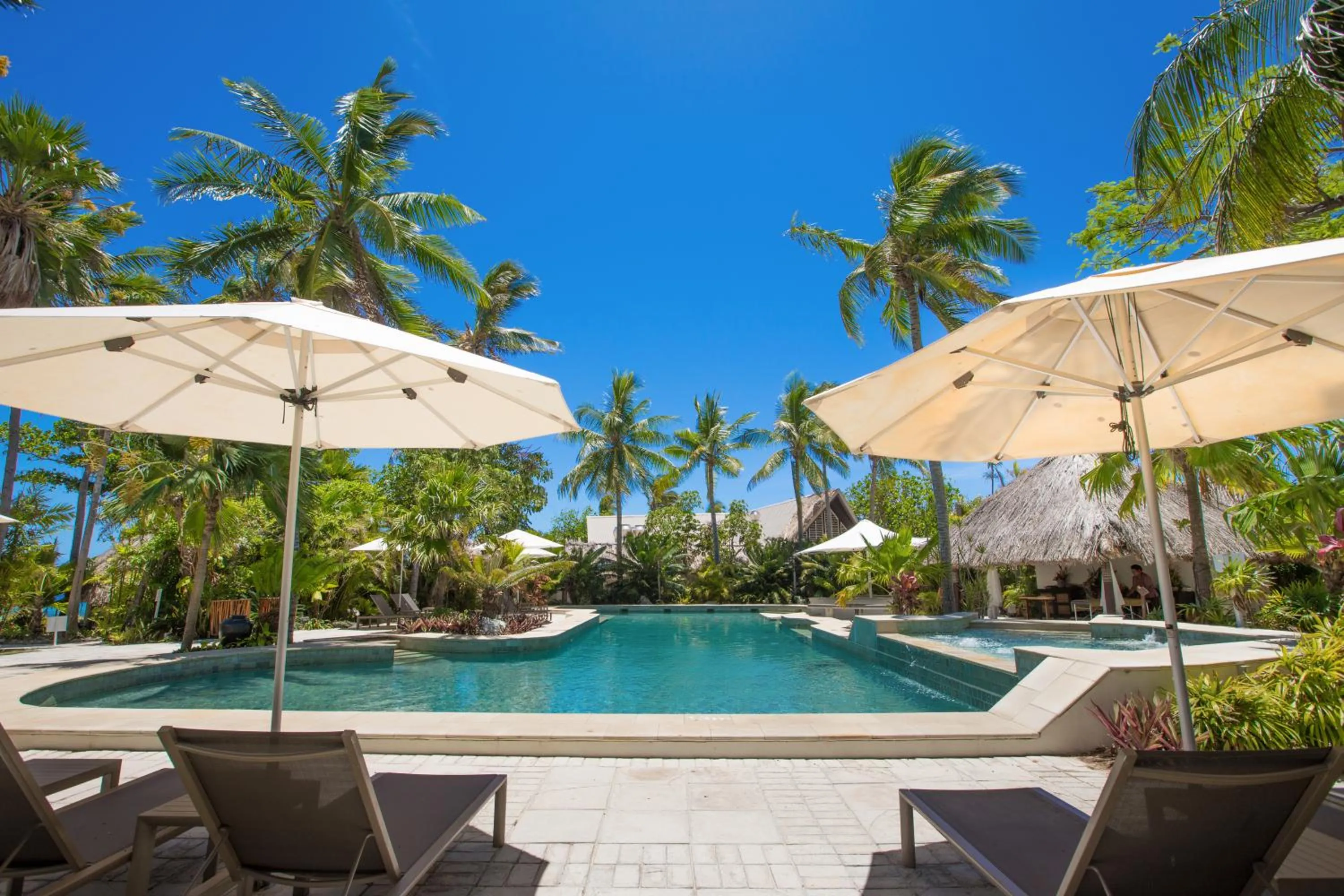 Swimming pool in Castaway Island, Fiji