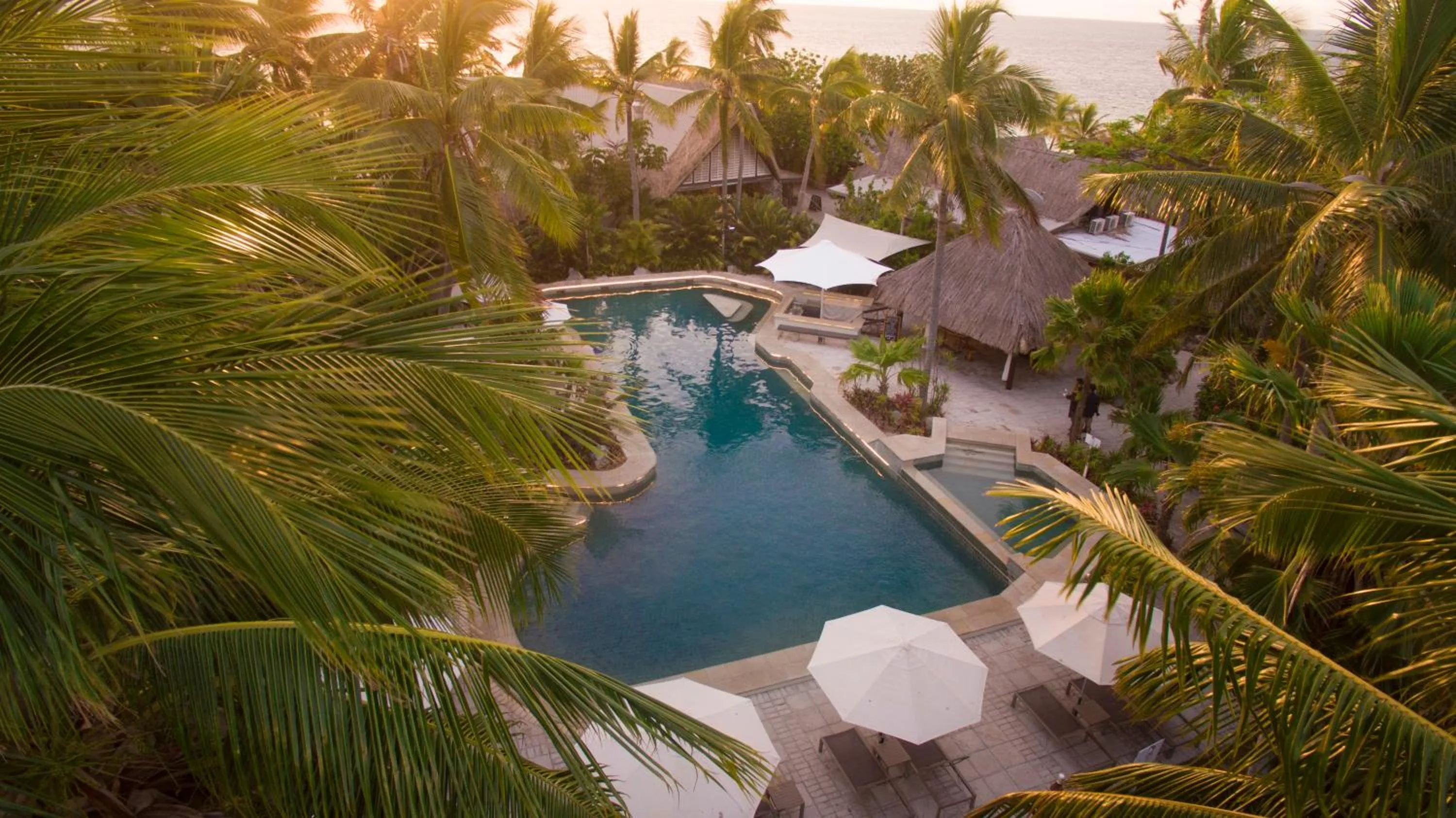 Swimming pool in Castaway Island, Fiji