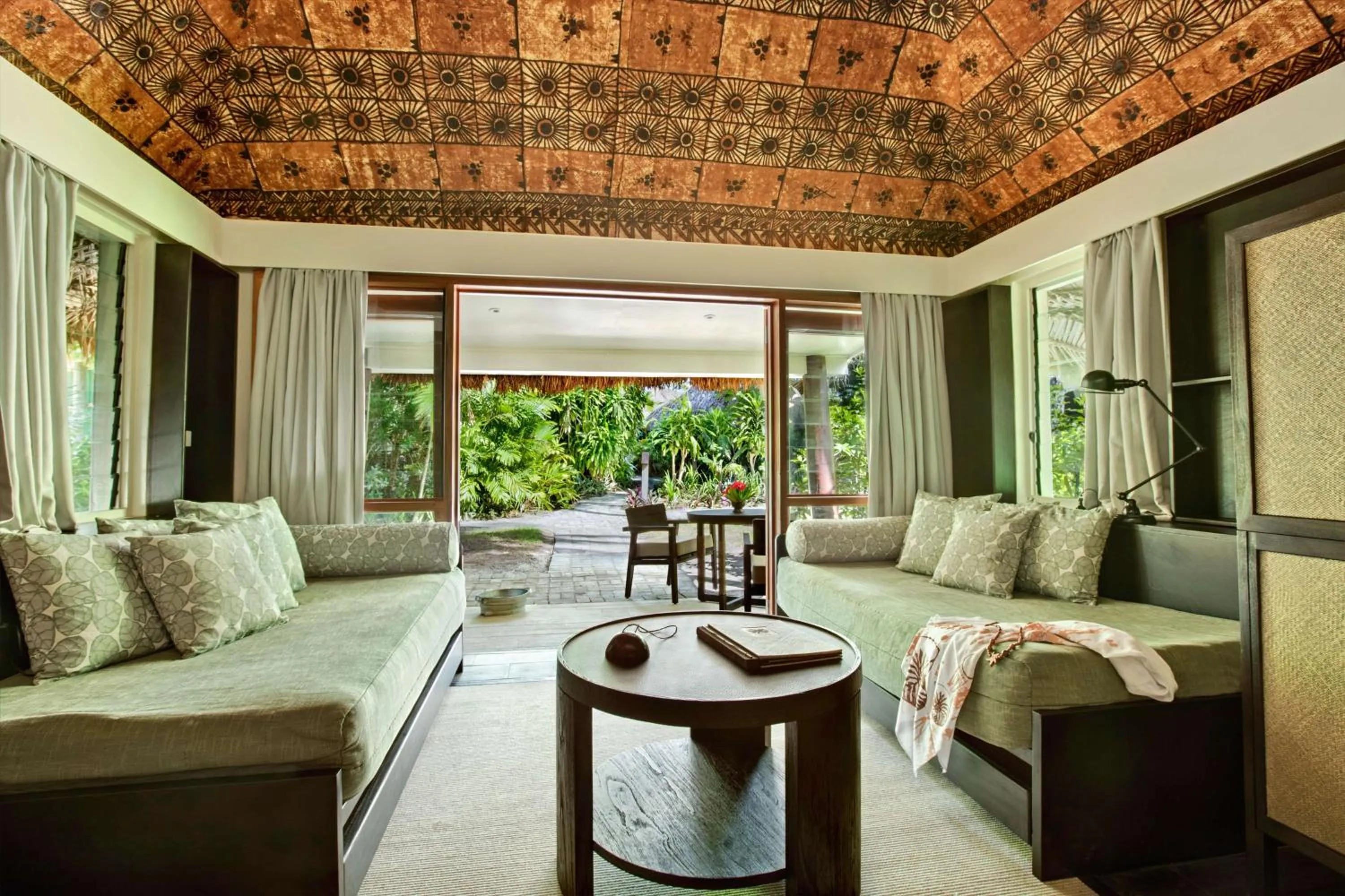 Living room in Castaway Island, Fiji