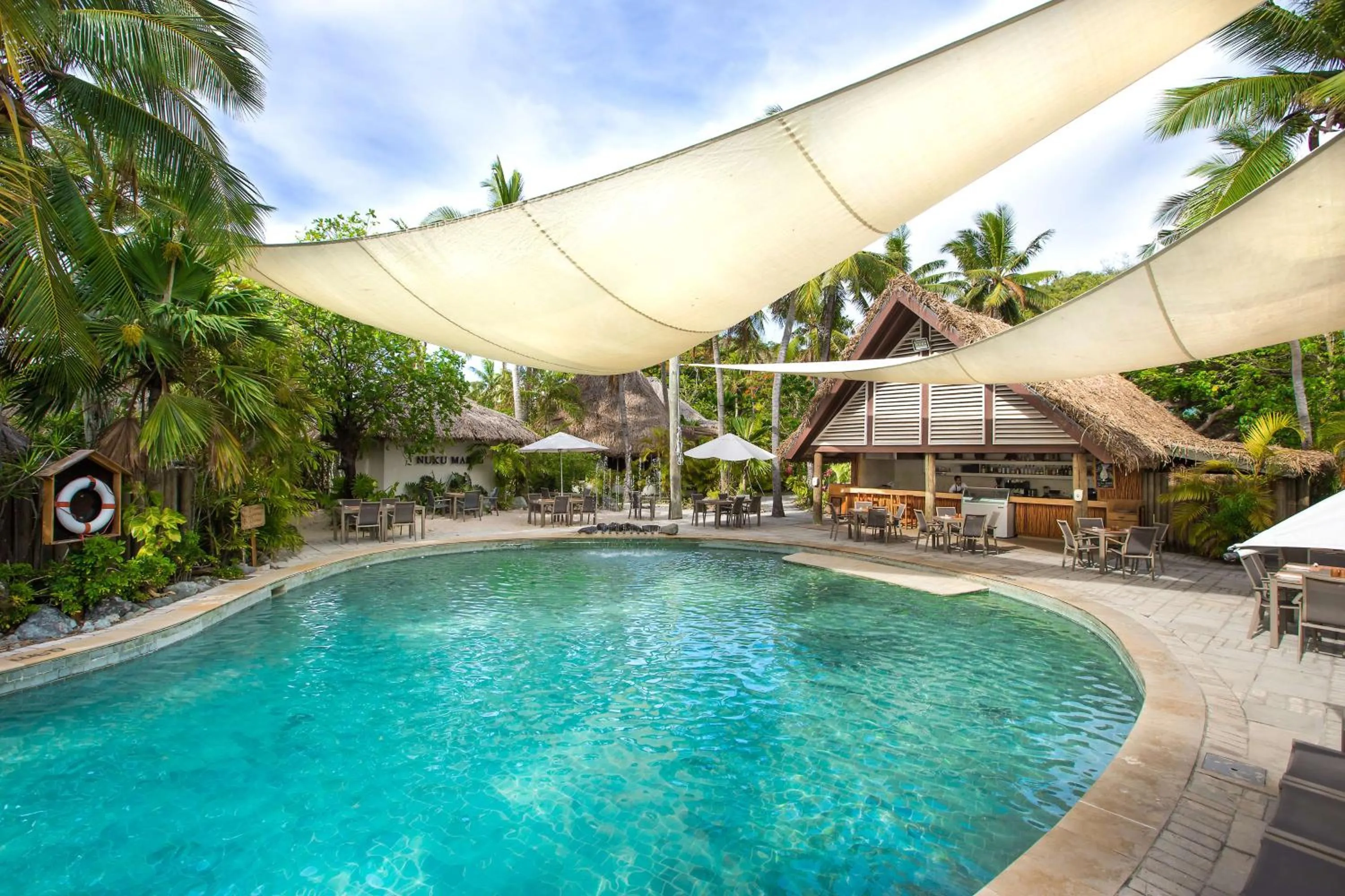 Swimming pool in Castaway Island, Fiji