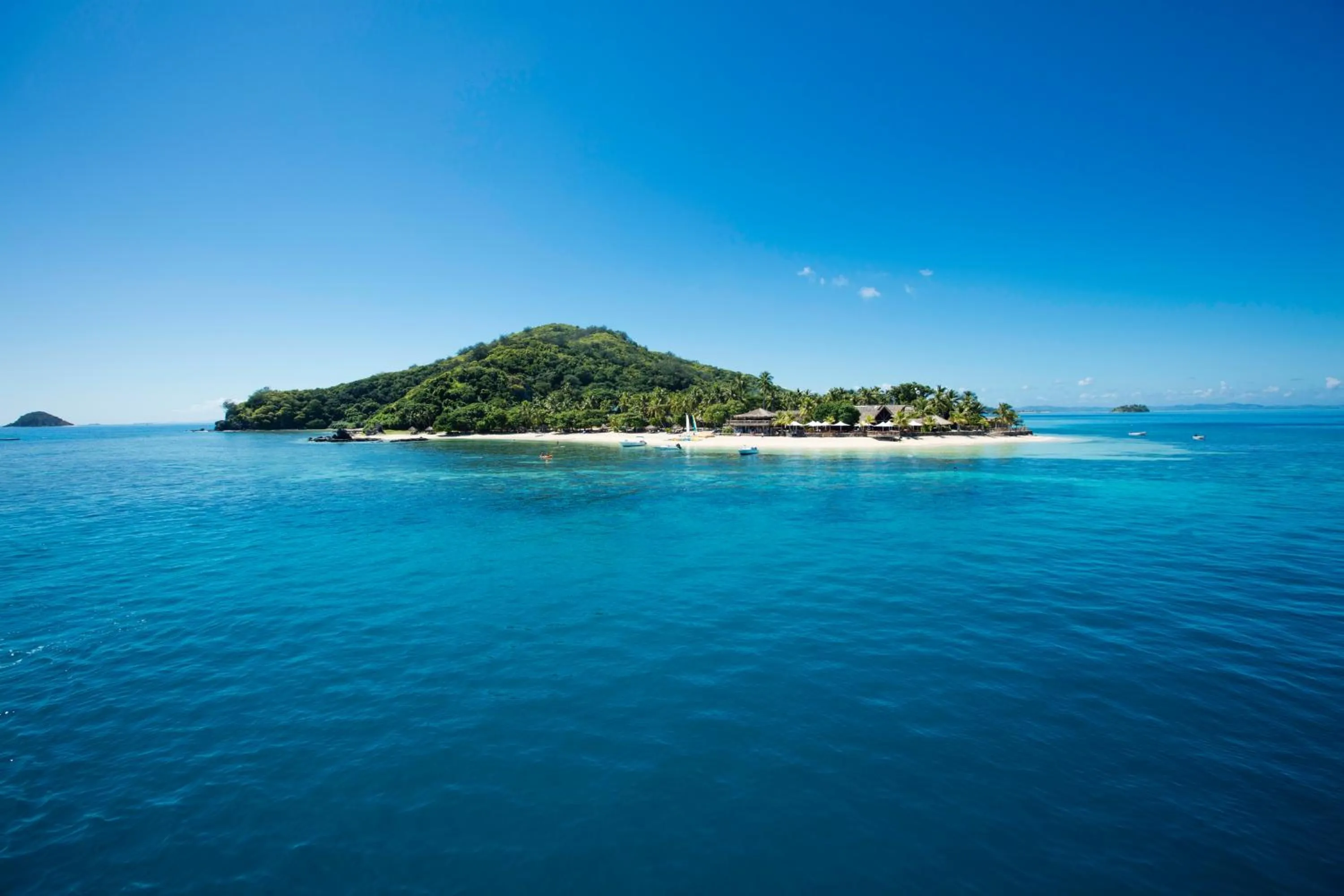 On site in Castaway Island, Fiji