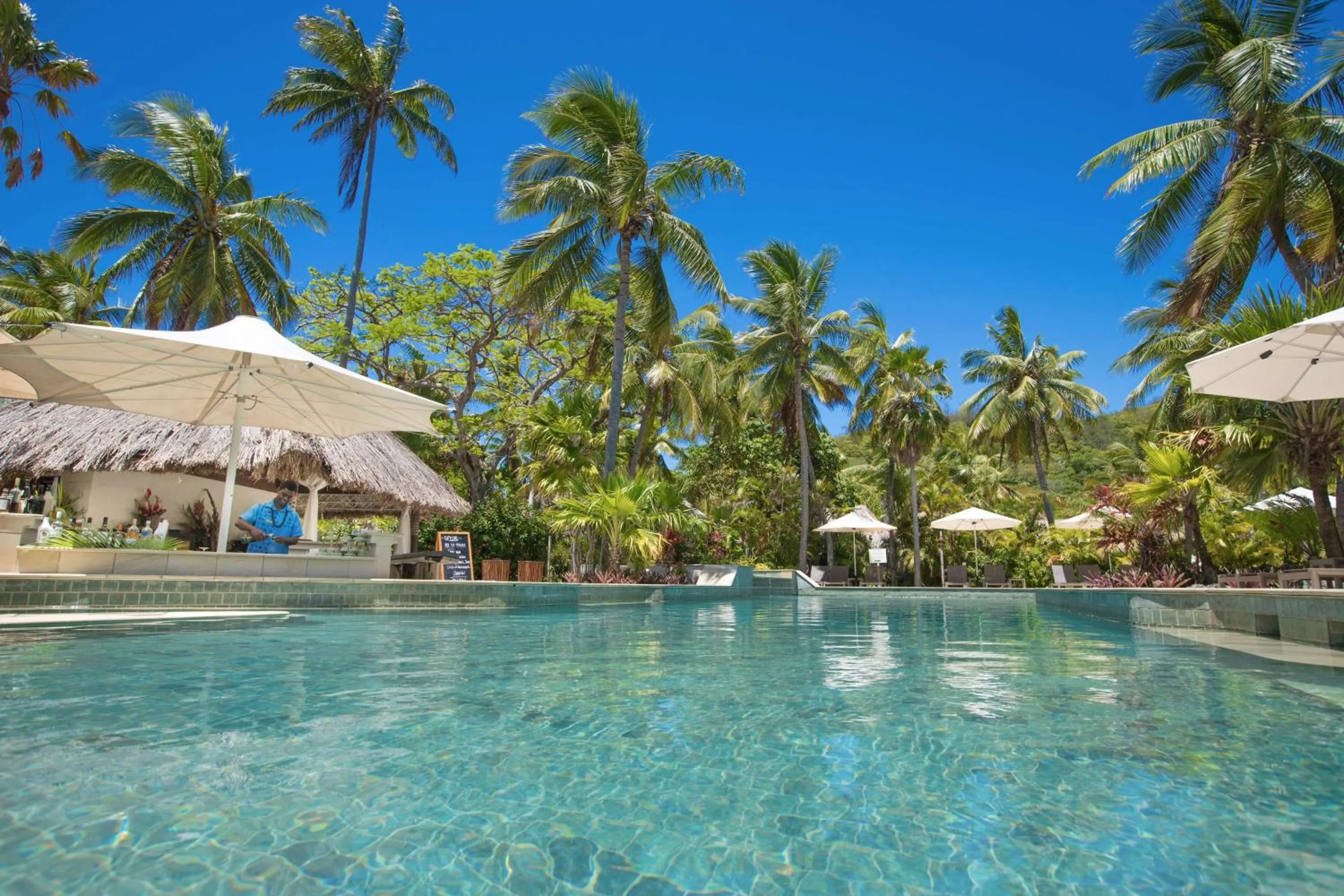 Swimming pool in Castaway Island, Fiji