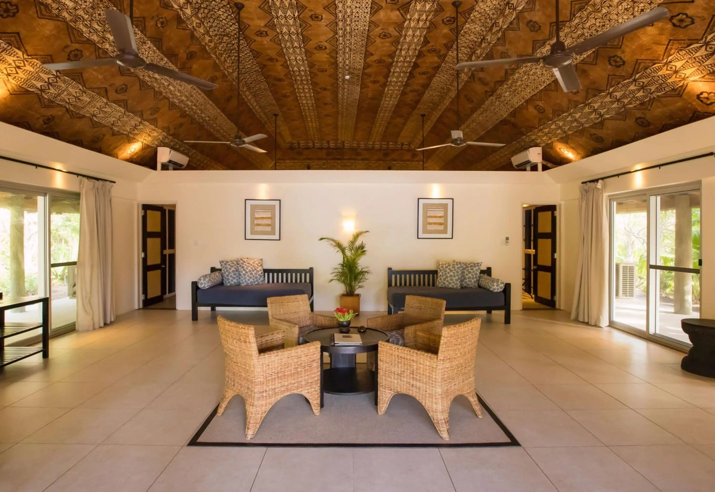 Living room in Castaway Island, Fiji