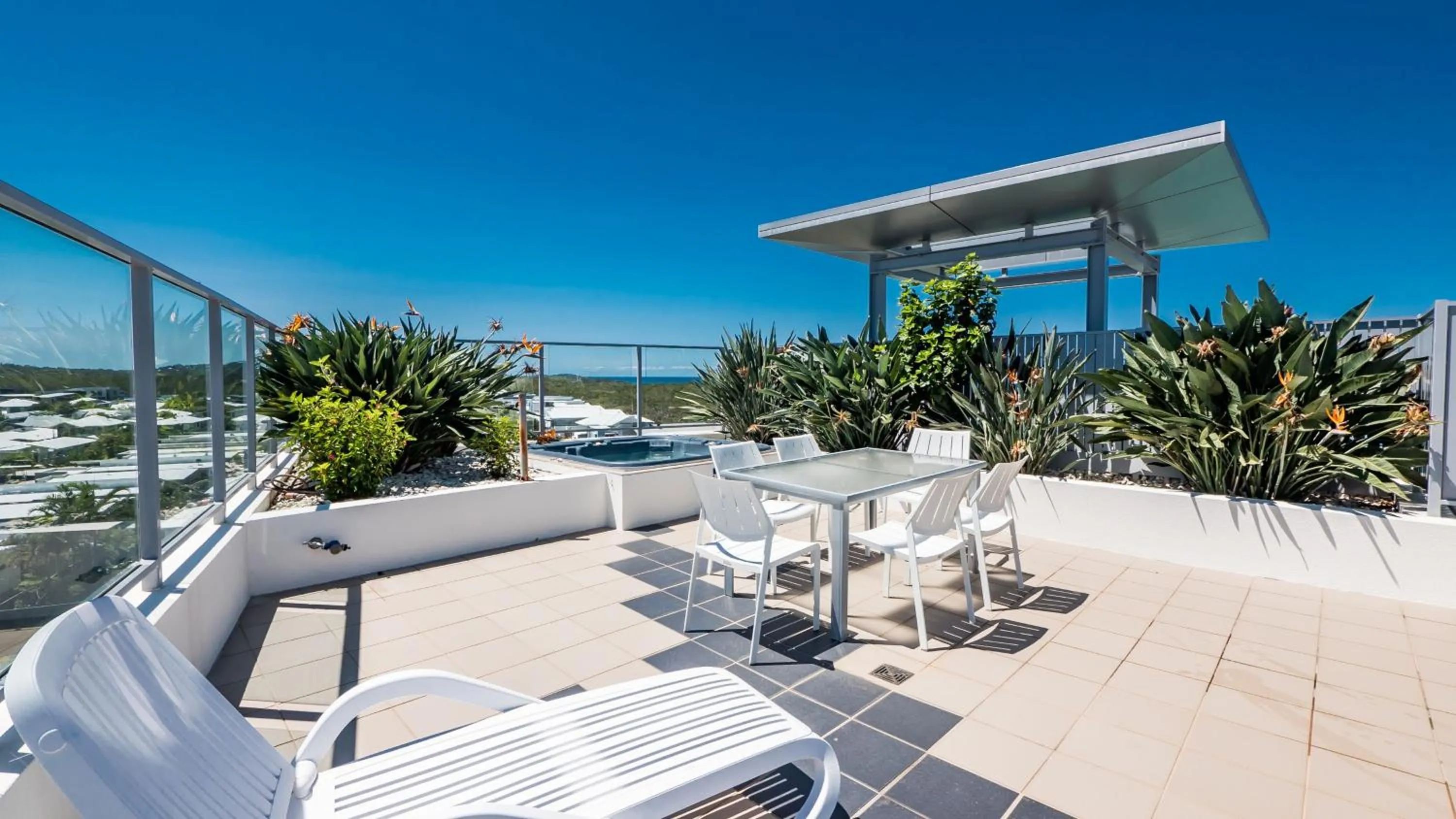 Balcony/Terrace in White Shells Luxury Apartments Marcoola