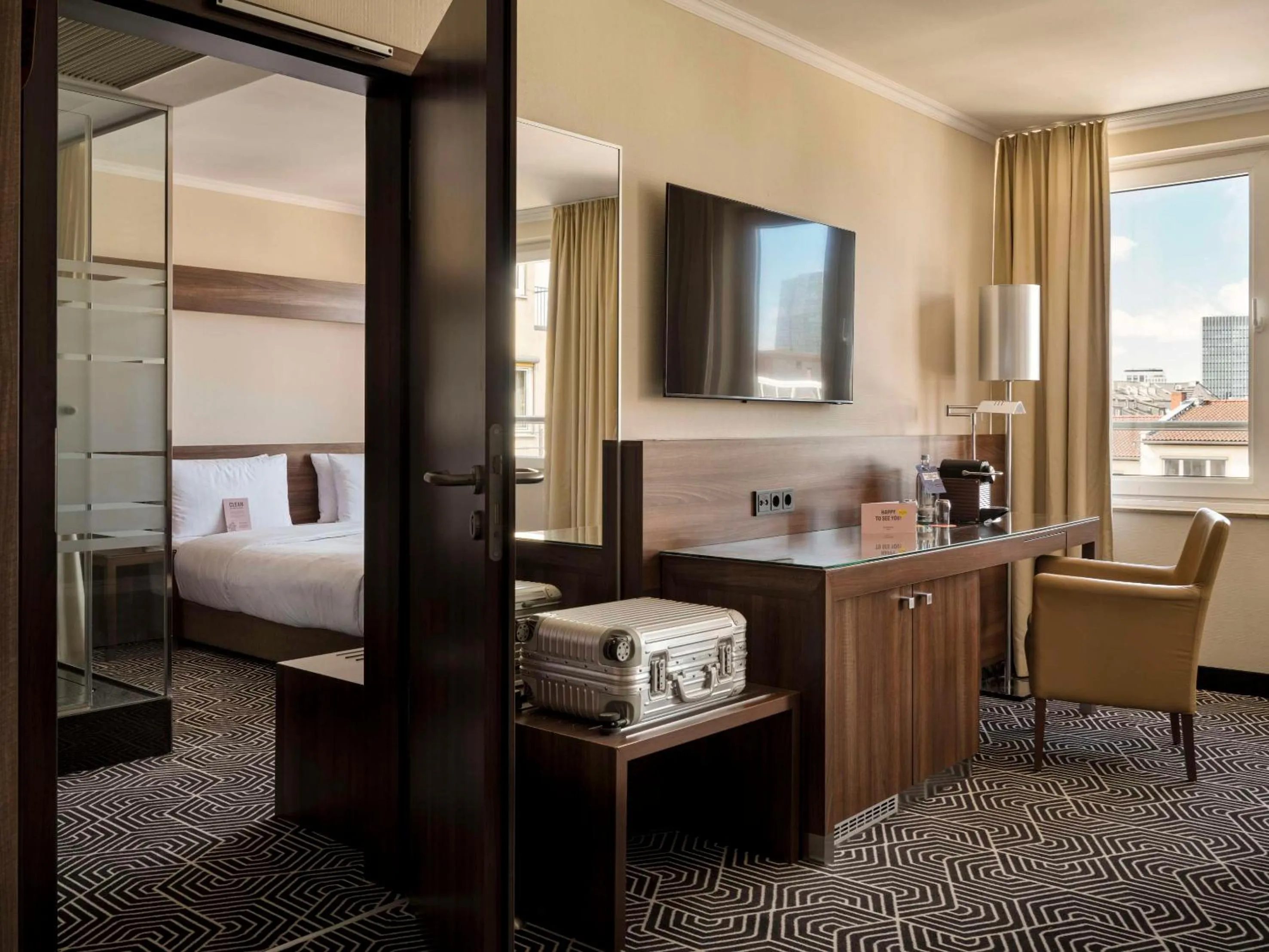 Bedroom, Bed in Flemings Hotel Frankfurt Main-Riverside